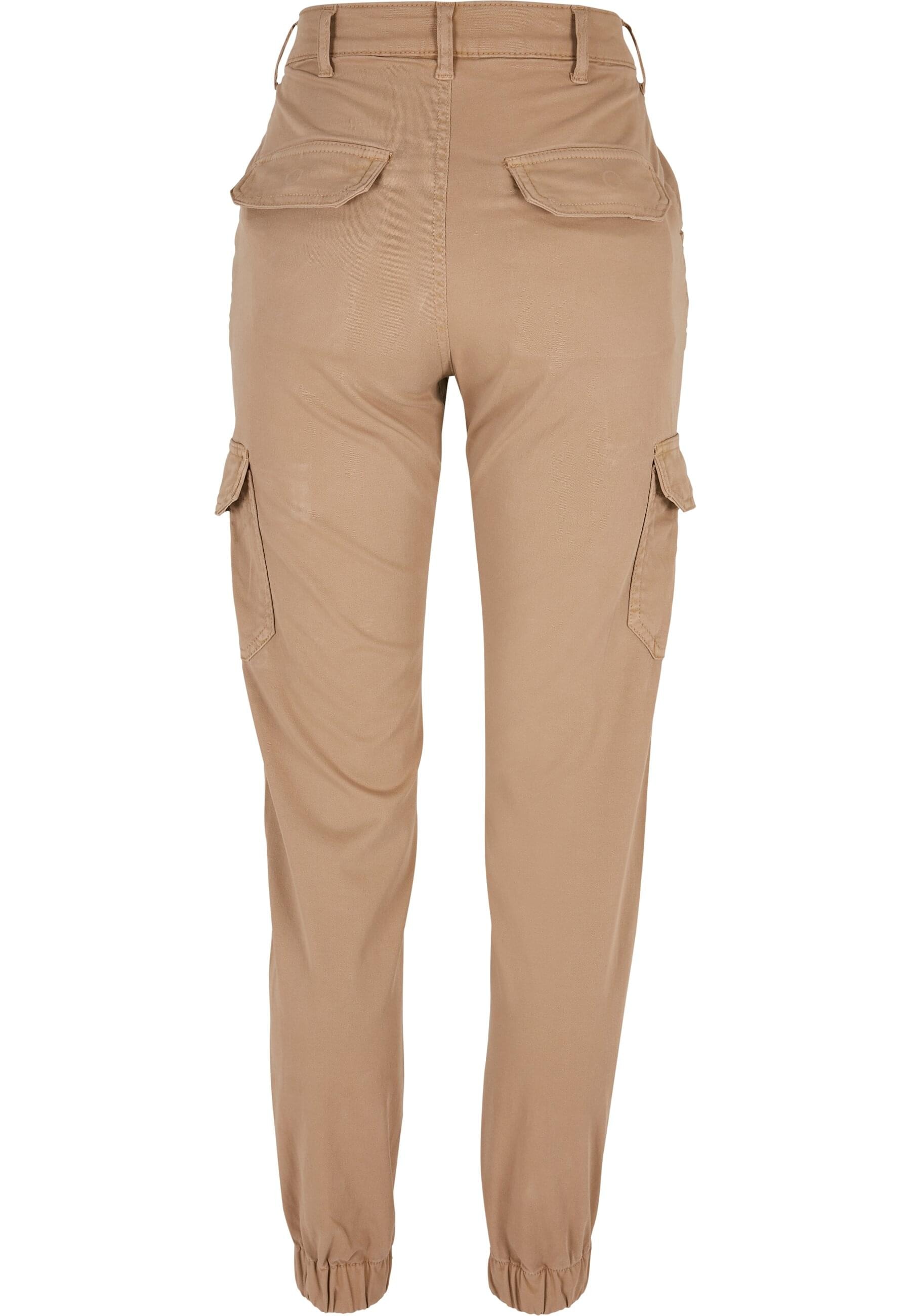 URBAN CLASSICS Cargohose »Urban Classics Damen Ladies High Waist Cargo Pants«, (1 tlg.)