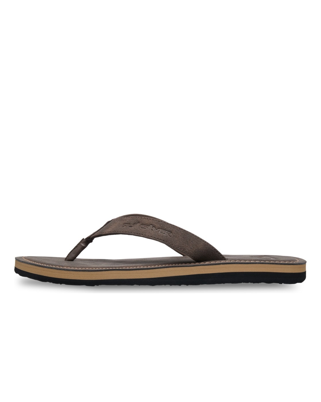 Tongs Quiksilver MOLOKAI NUBUCK 26 Marron 39,40,41,42,43,44,45,46,47 hommes 3