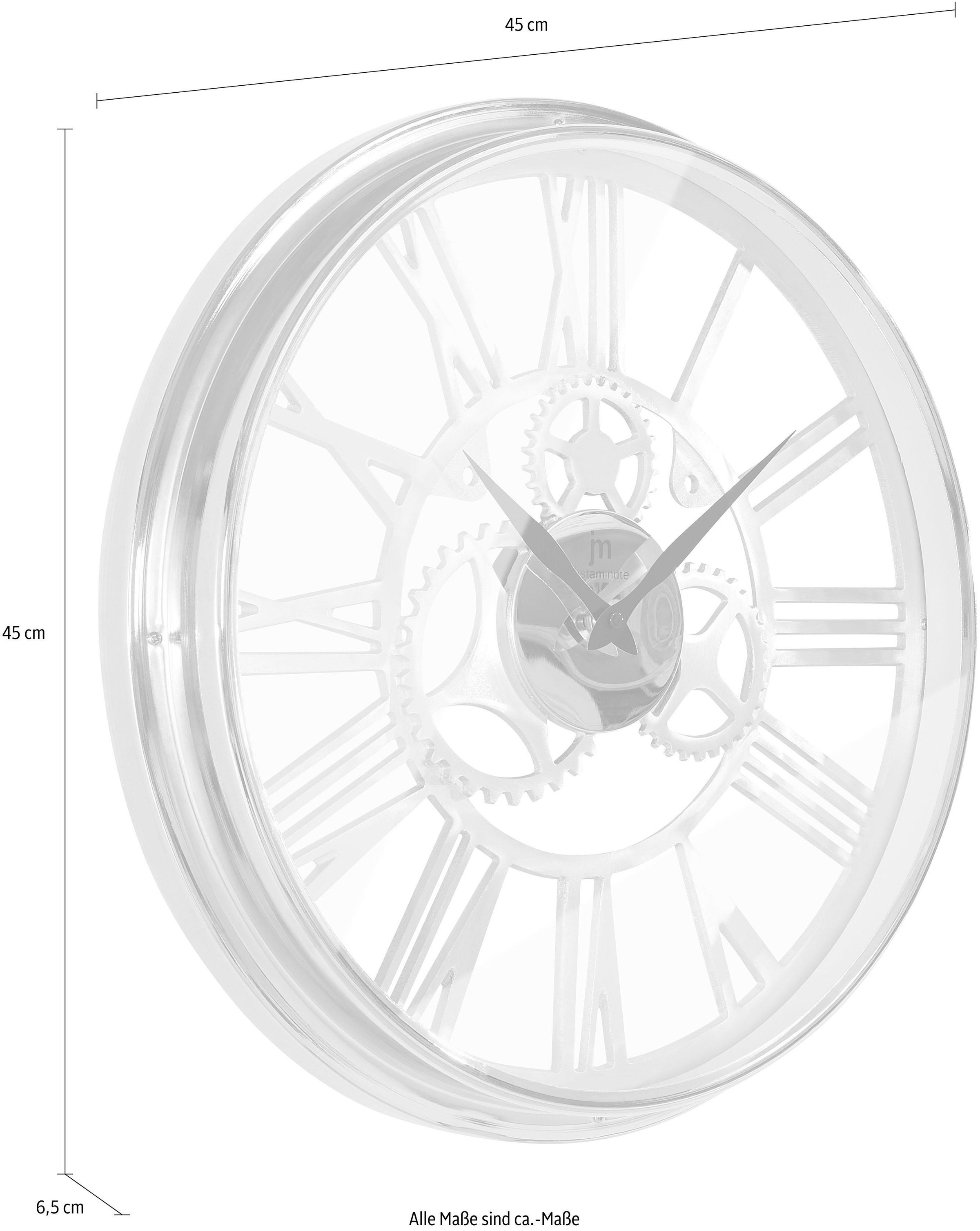 Lowell Wanduhr, rund, Ø 45 cm, römische Ziffern