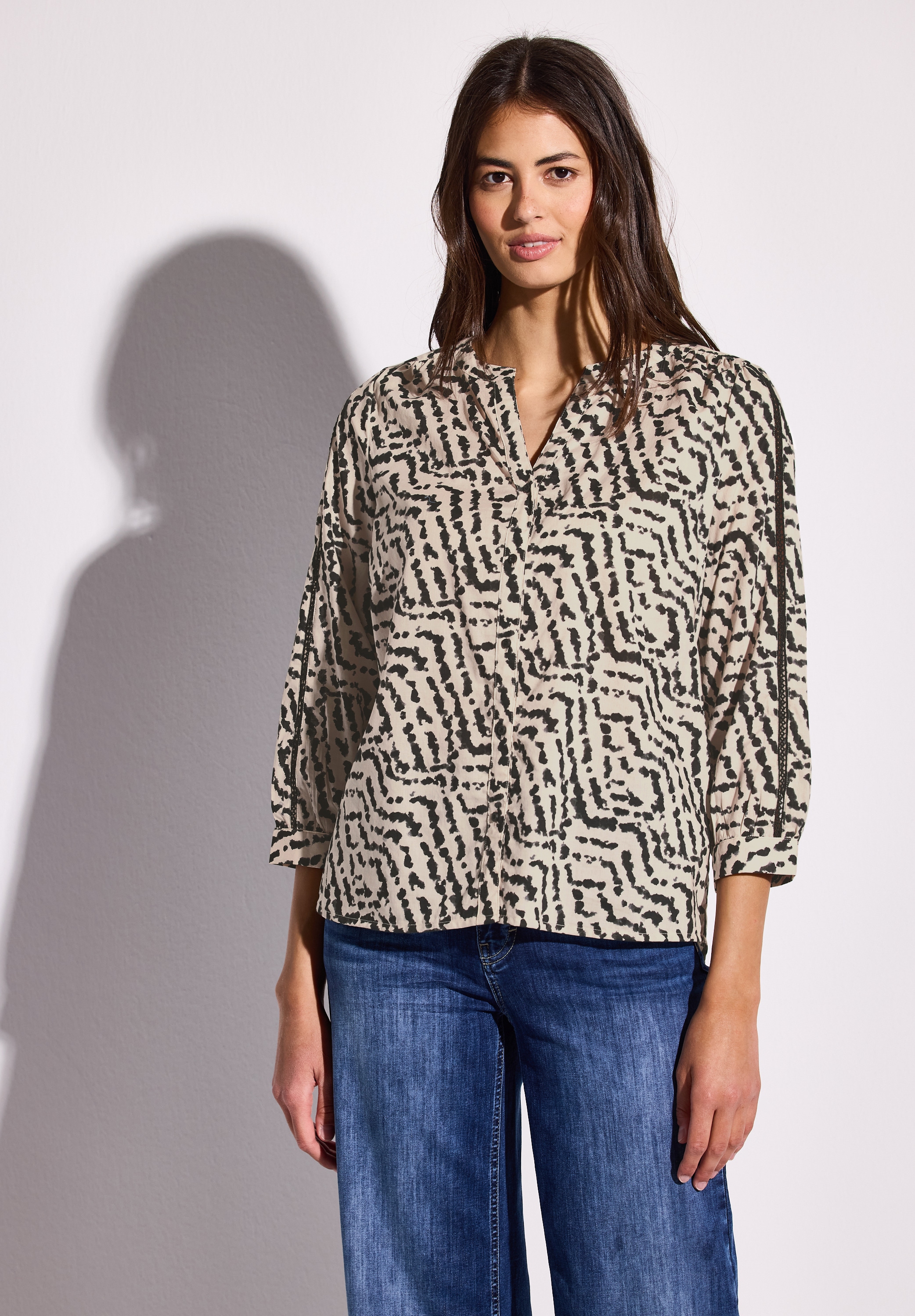 STREET ONE Hemdbluse, mit 3/4 Ärmeln günstig online kaufen
