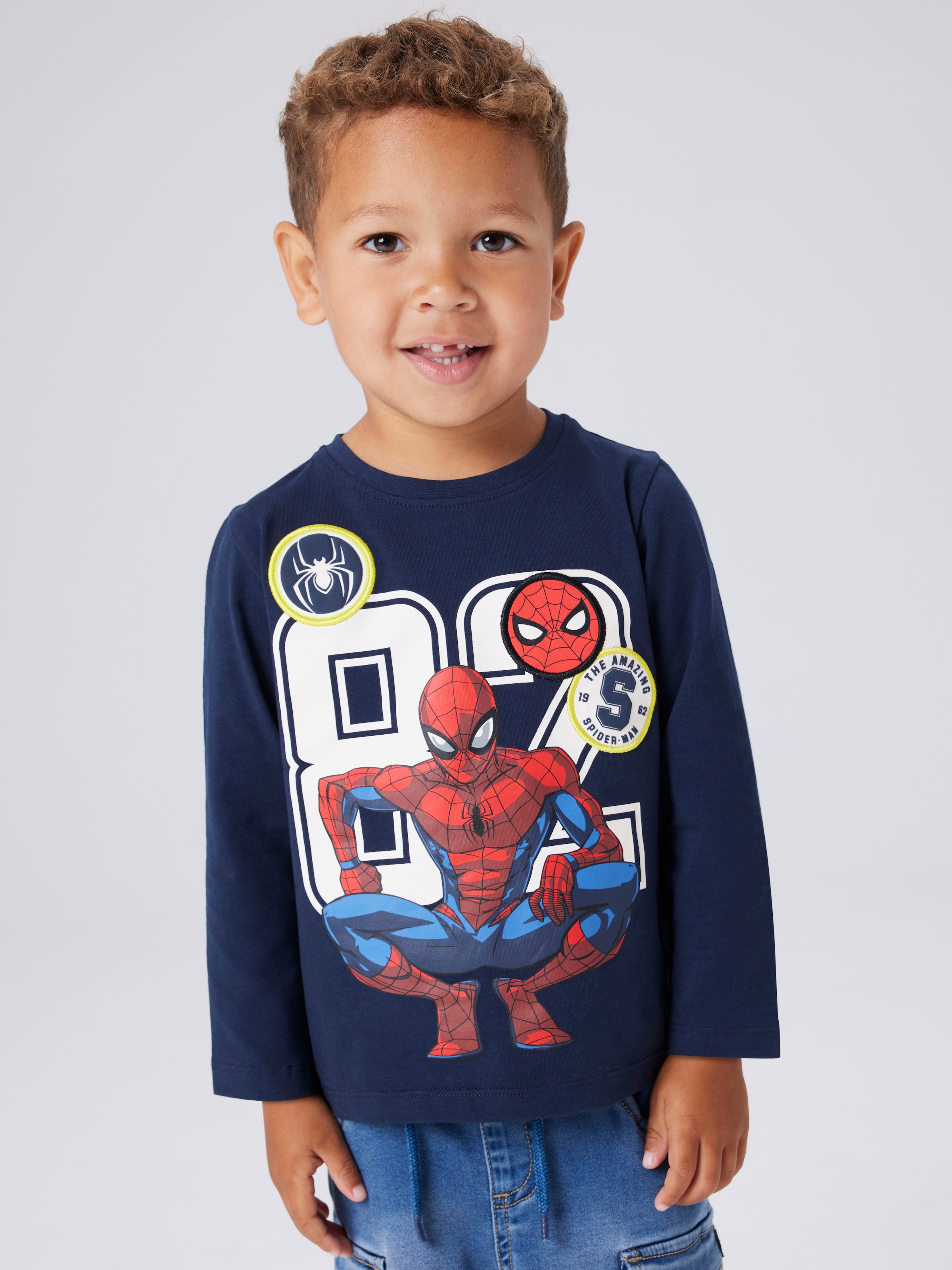Name It T-Shirt »NMMDEEP SPIDER LS NREG TOP BOX NOOS MAR«