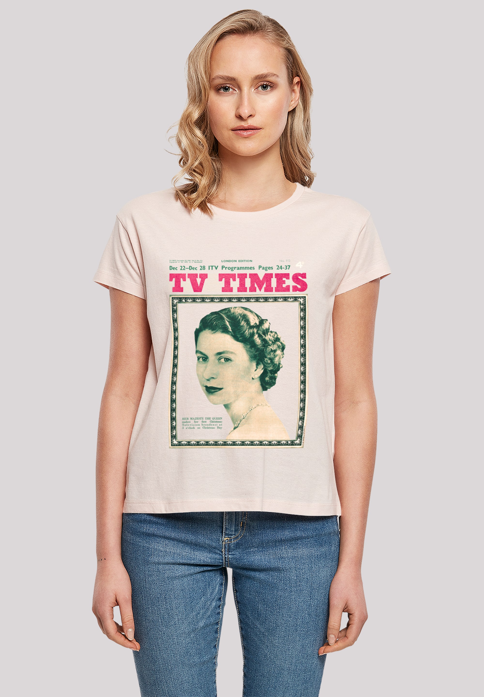 F4NT4STIC T-Shirt "TV Times Queen Elizabeth II 1957 Cover", Premium Qualitä günstig online kaufen