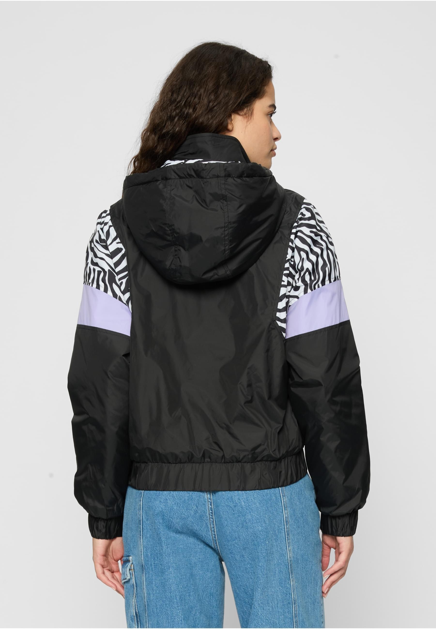 URBAN CLASSICS Allwetterjacke »Urban Classics Damen Ladies AOP Mixed Pull Over Jacket«, (1 St.), mit Kapuze