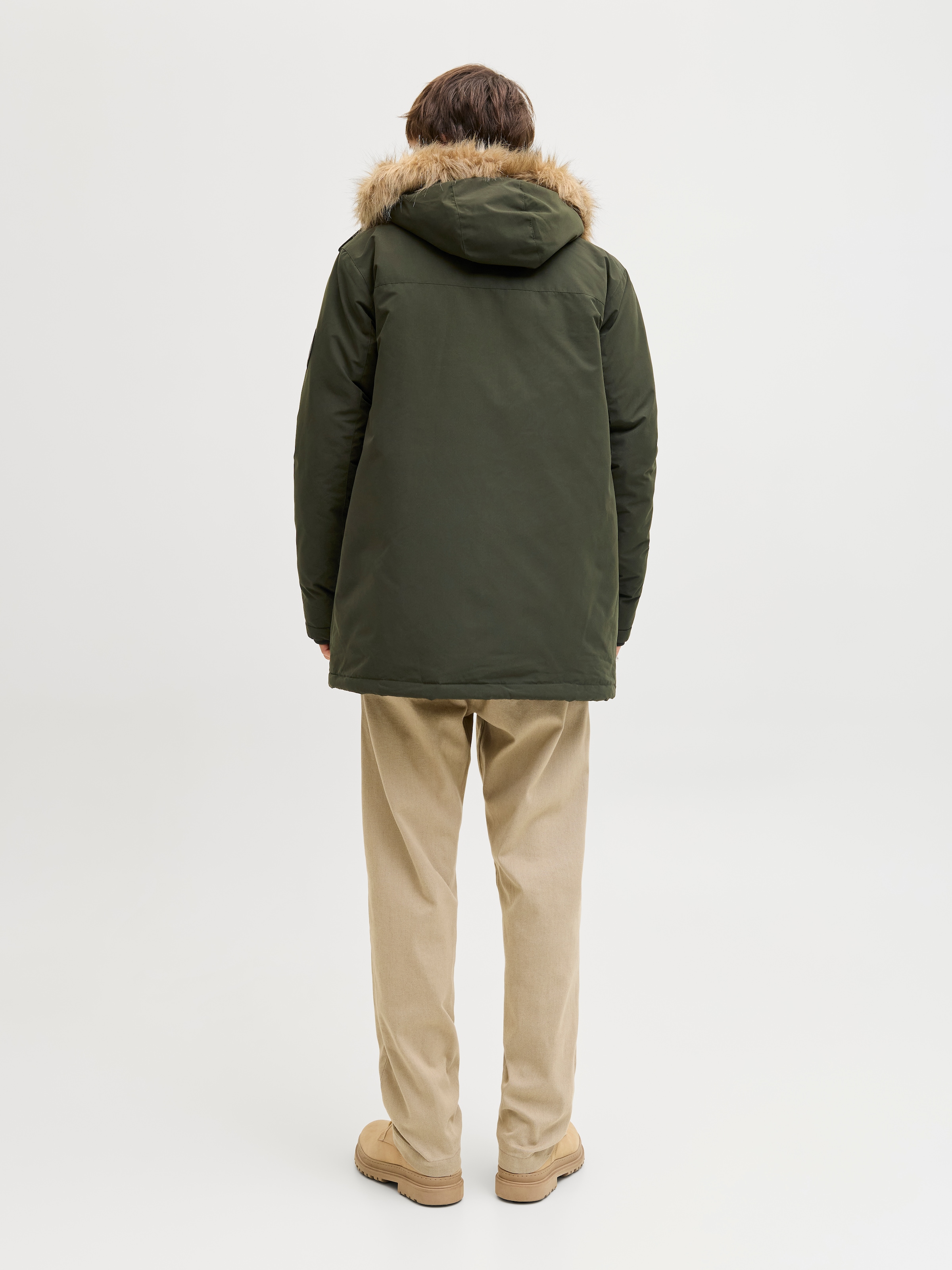 Jack & Jones Parka »JJCAMP FAUX FUR PARKA BF« mit Kapuze