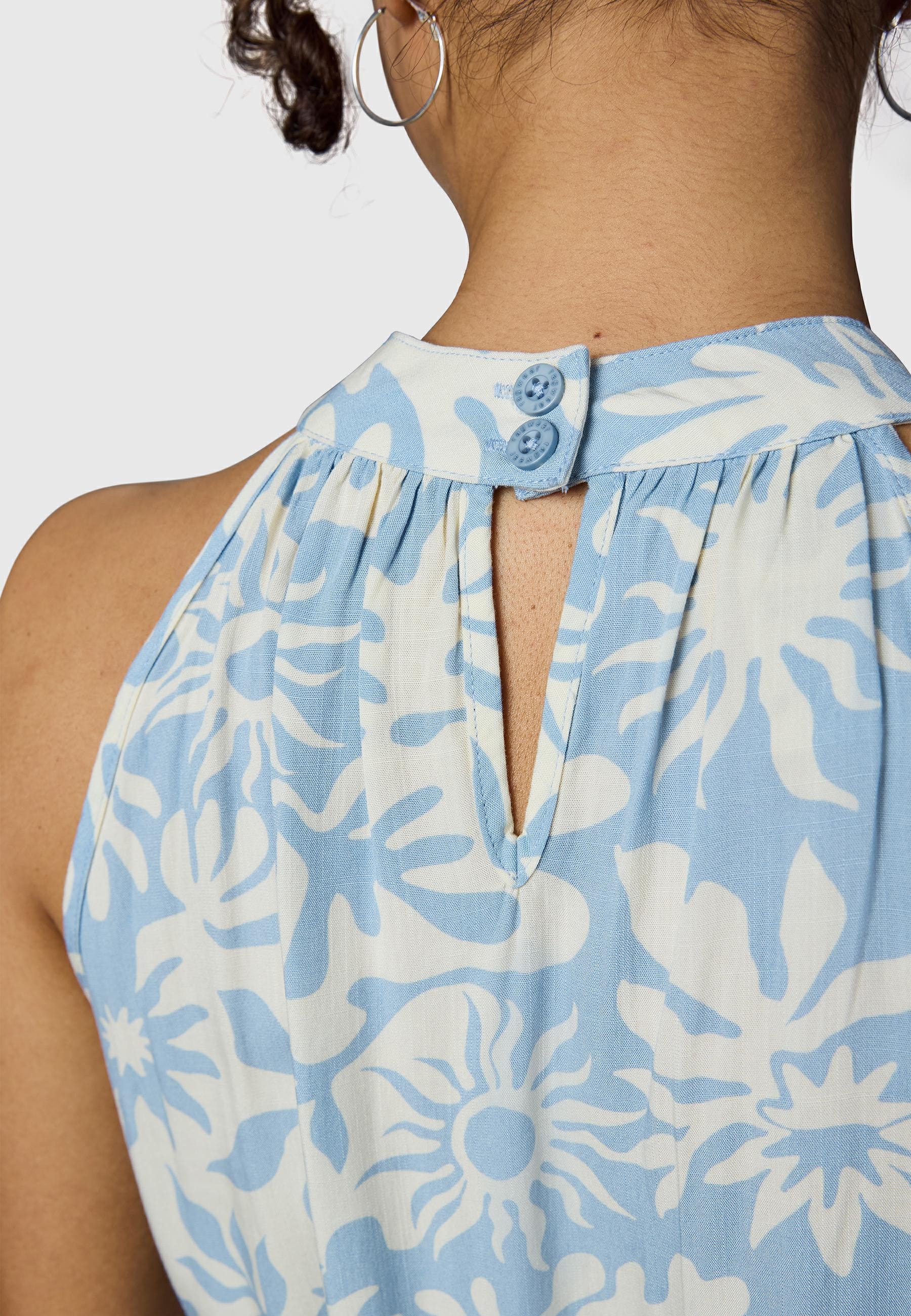 Ragwear A-Linien-Kleid »Angylee Print YOUMODO« Eingrifftaschen Leichtes Sommerkleid mit Bindegürtel