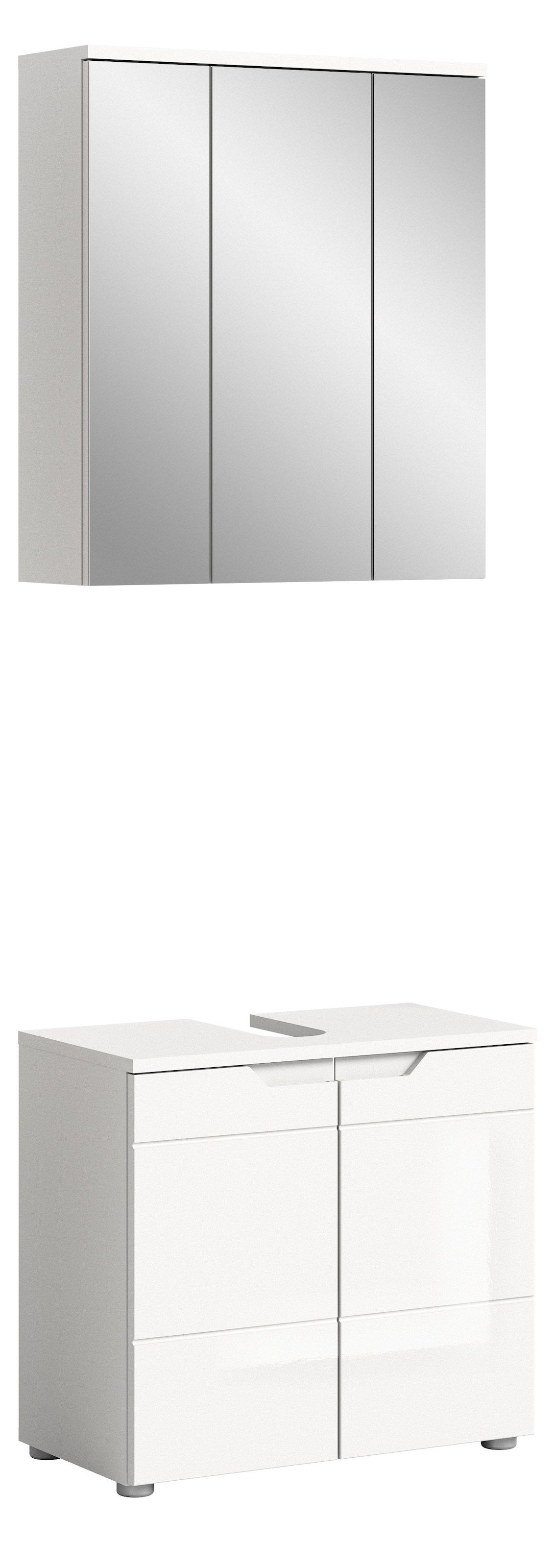 INOSIGN Badmöbel-Set "CAPRI, 2-teilig, mit eingefasster Griffmulde, bestehe günstig online kaufen