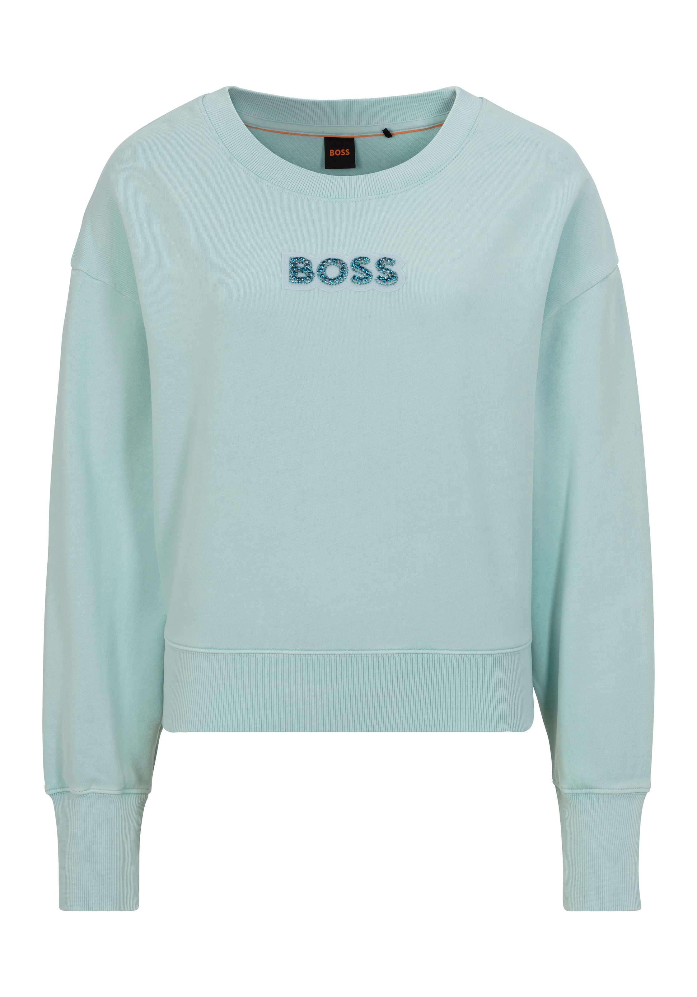 BOSS ORANGE Sweatshirt "Elay Stonebadge Premium Damenmode", mit BOSS Logo günstig online kaufen