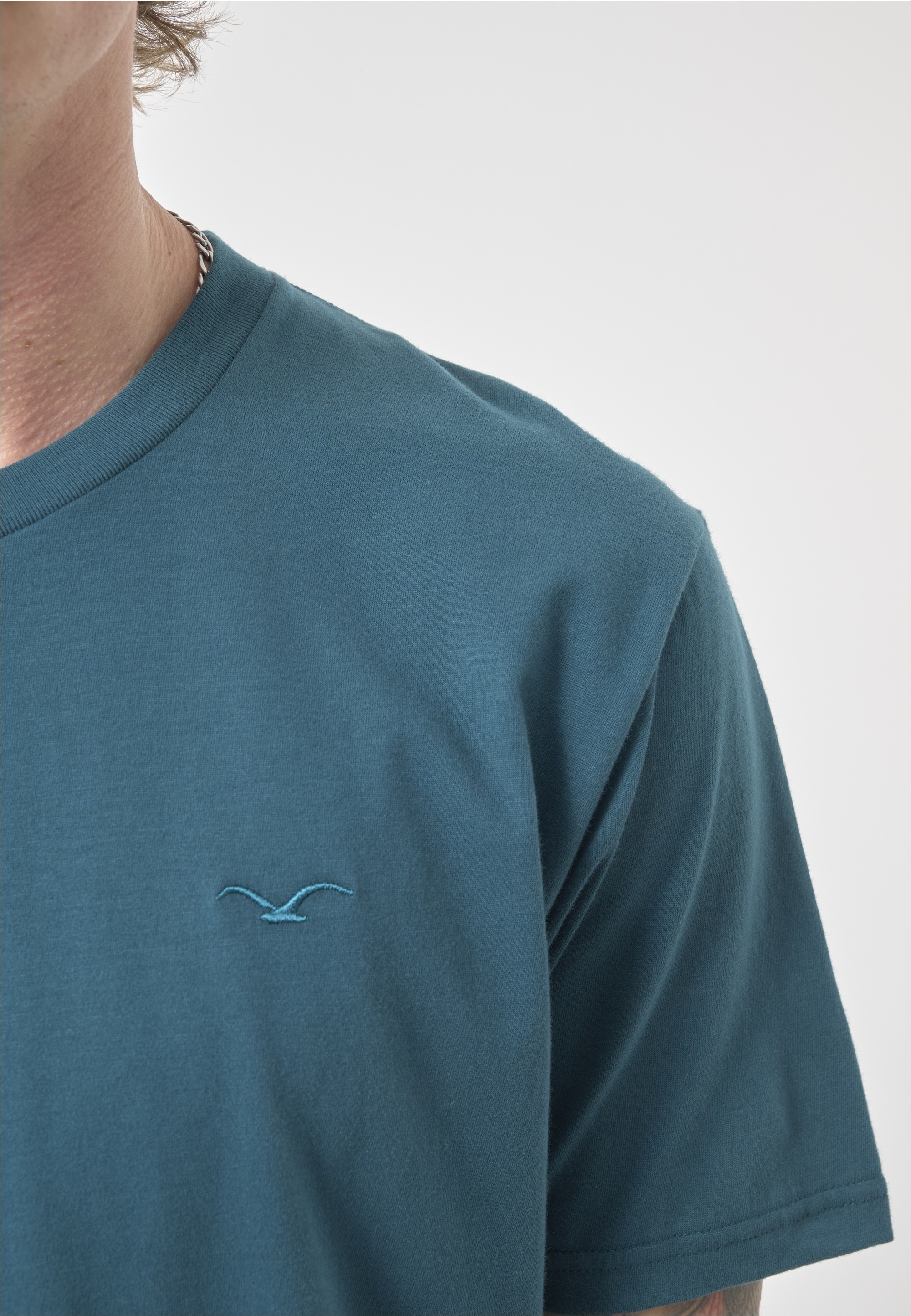 Cleptomanicx T-Shirt »Ligull Regular« 1 Stk. mit kleiner Logo-Stickerei