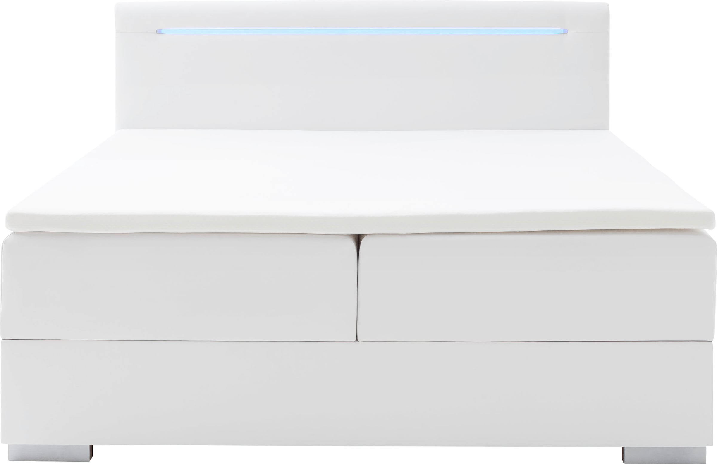 meise.möbel Boxspringbett »Las Vegas 2«, inkl. LED Beleuchtung im Kopfteil, mit Bettkasten und Topper