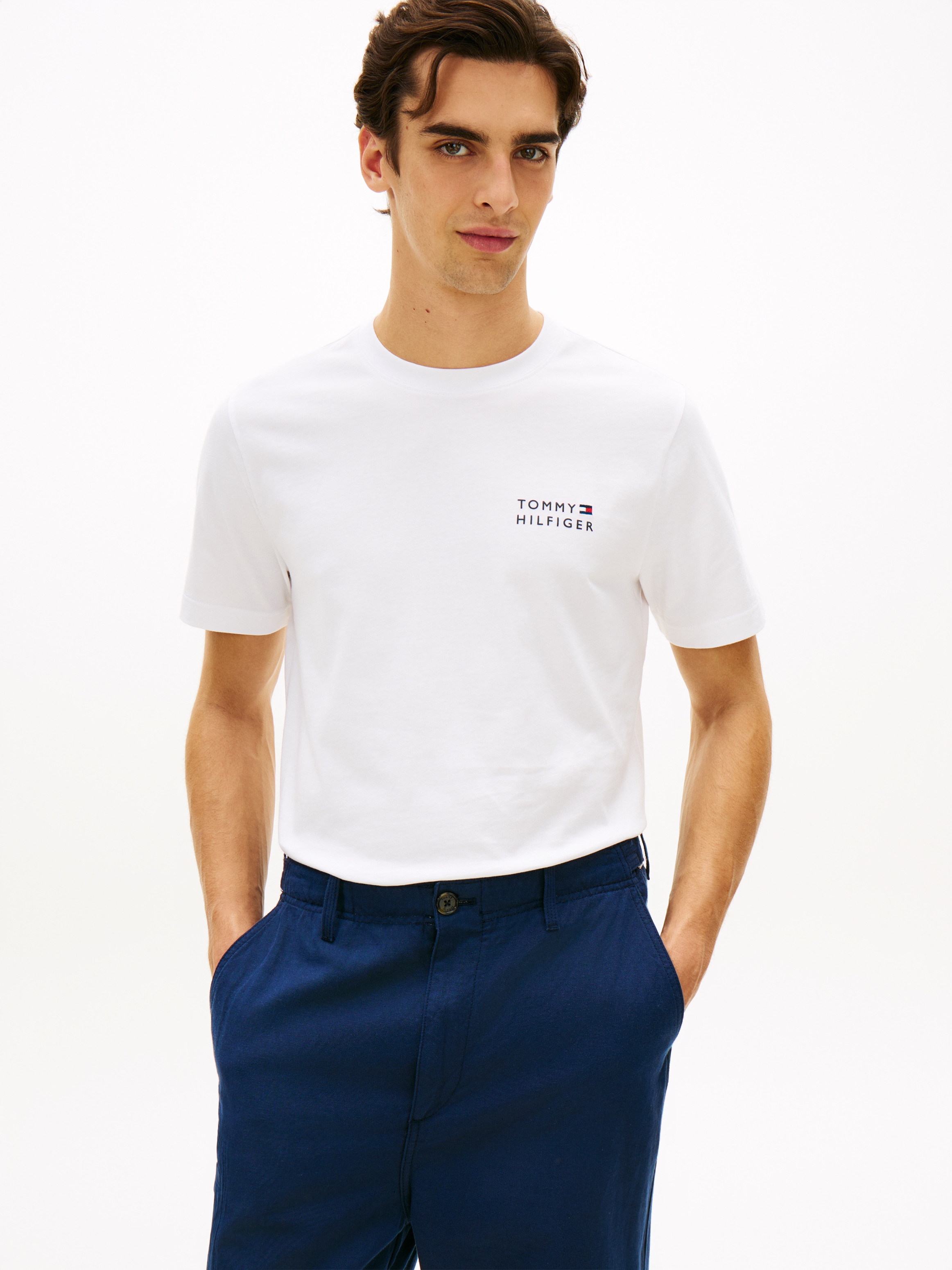 Tommy Hilfiger T-Shirt "BRAND LOVE EMBRO STACK" mit großem Rückenprint, reg günstig online kaufen