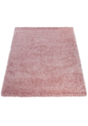 Paco Home Hochflor-Teppich »Glamour 300«, rechteckig, 70 mm Höhe, Uni Farben, mit... kaufen