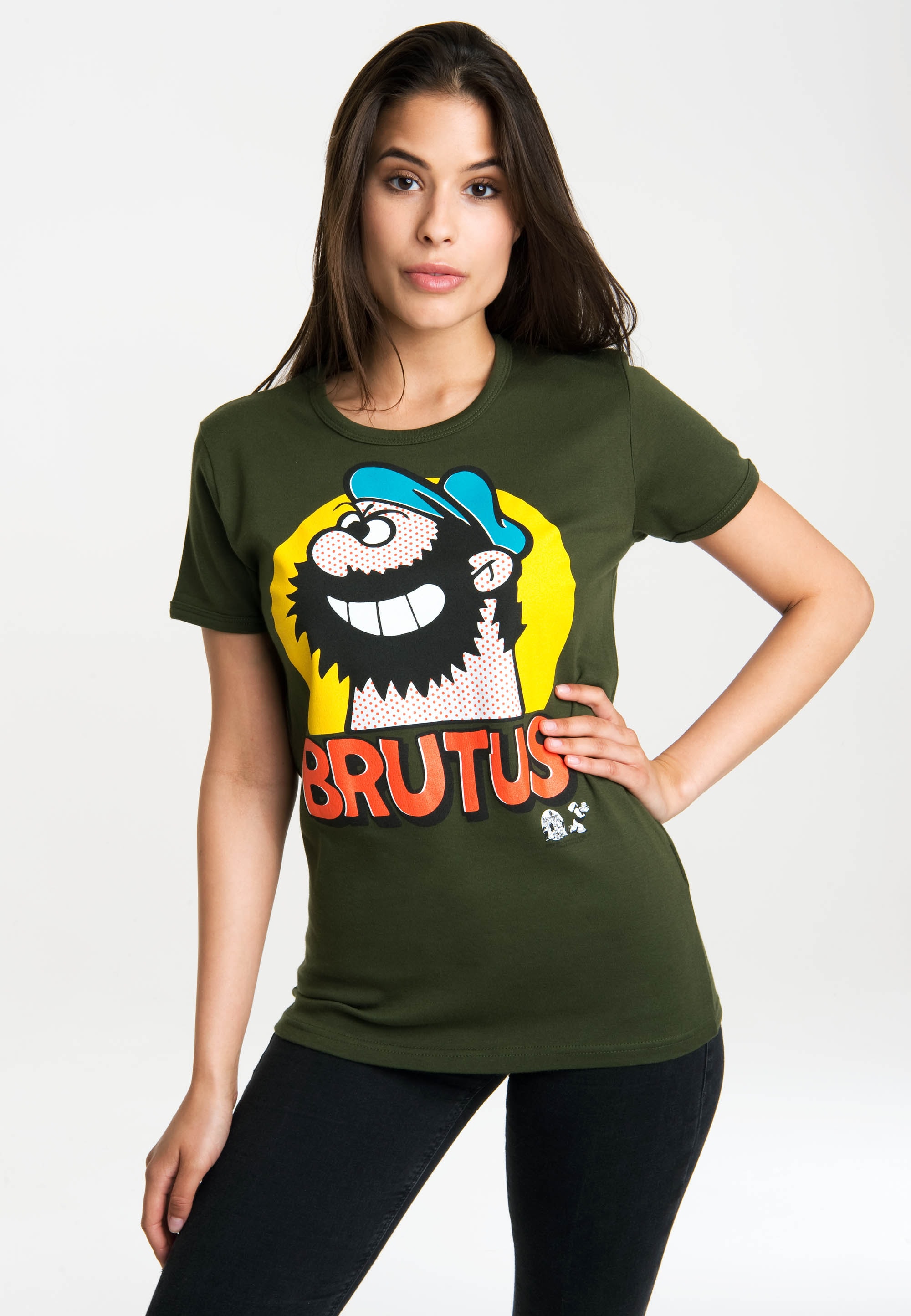 LOGOSHIRT T-Shirt »Brutus - Pop Art«, mit lizenziertem Originaldesign