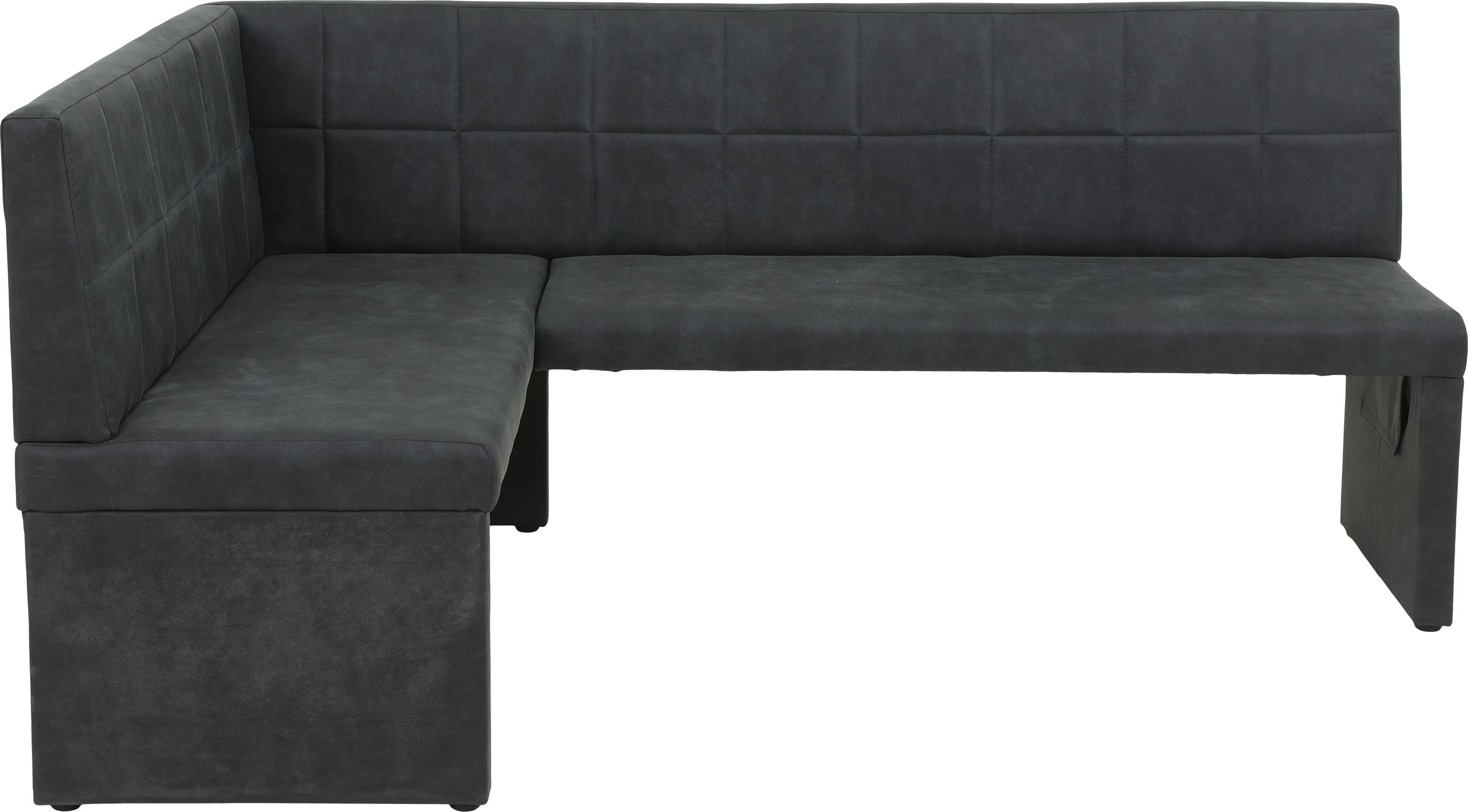 Essgruppe HELA "SPREE", braun (oldwood, schwarz, vt anthrazit, vintage anthrazit), Microfaser, rechtsbündig, Sitzmöbel-Sets, Essgruppe, Esstisch 140x90 cm mit Dickkante, Microfaserbezug 3