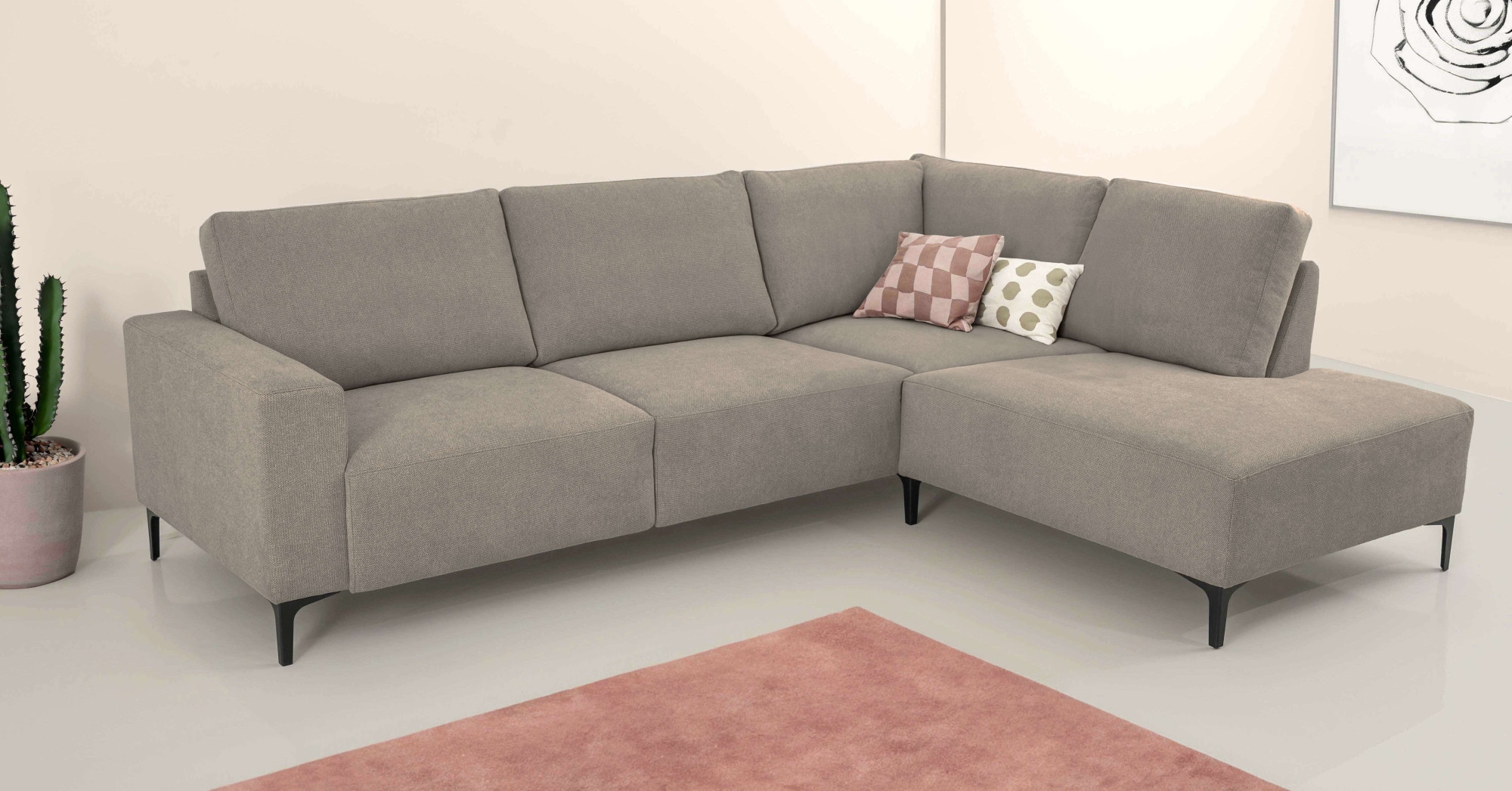 Home affaire Ecksofa "Tournon", L-Form, Breite 256 cm, Webstoff, Chenille günstig online kaufen
