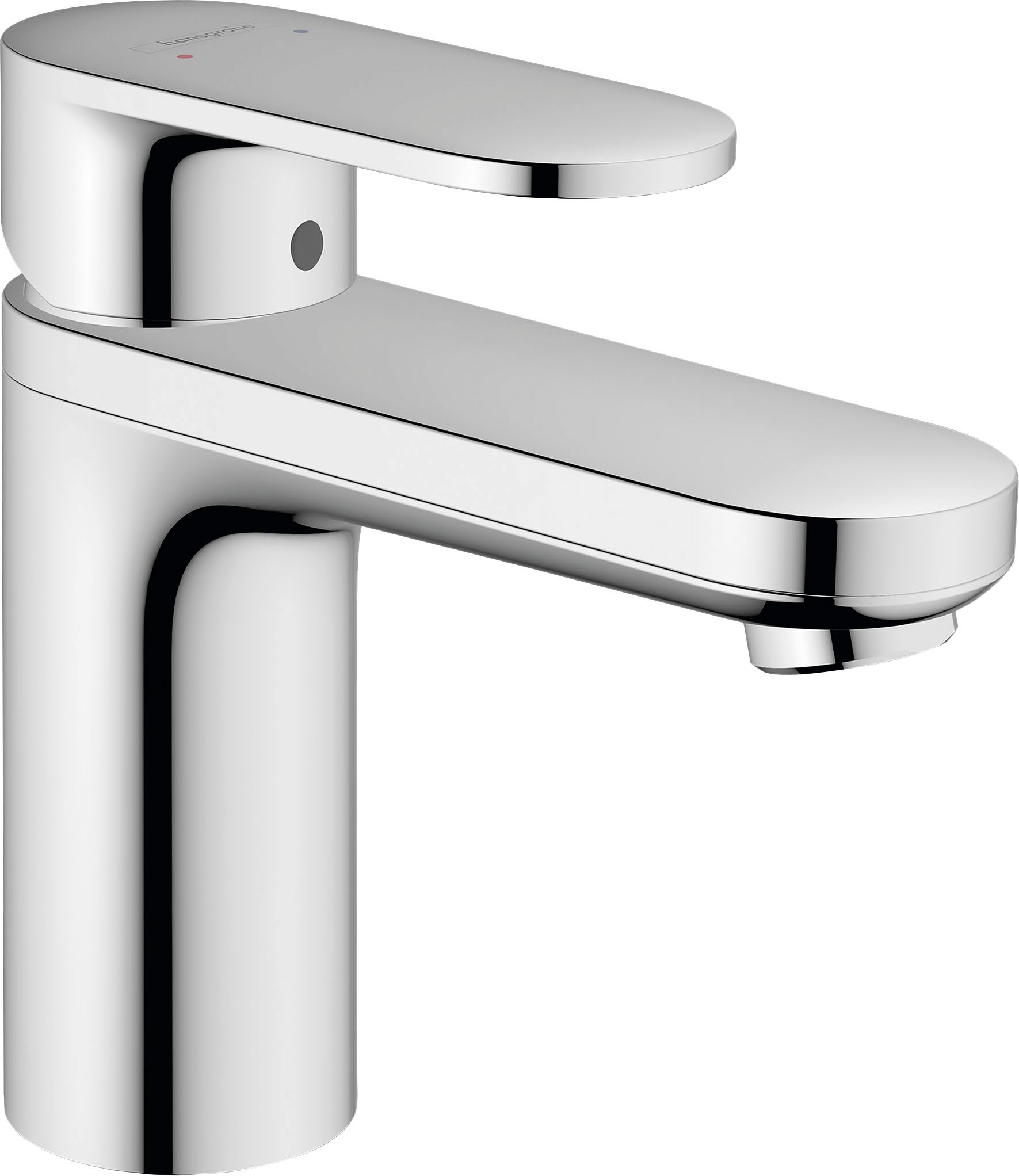 hansgrohe Waschtischarmatur "Vernis Blend", 10cm, mit isolierter Wasserführung und Zugstangen-Ablaufgarnitur,chrom