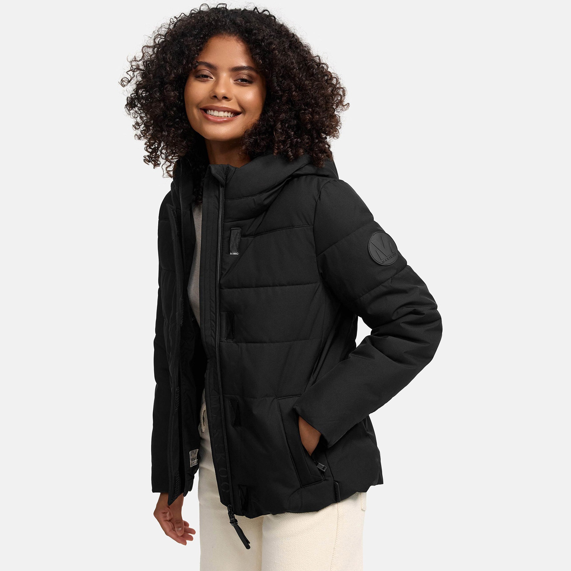 Marikoo Outdoorjacke »Elira«, mit warmem Teddyfell