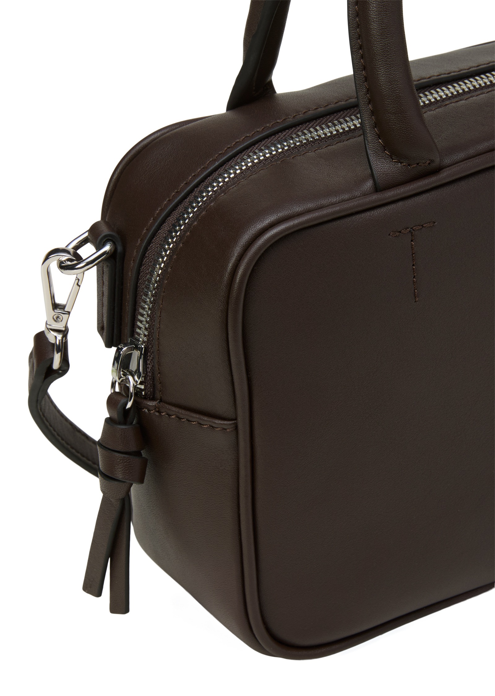 Umhängetasche MARC O'POLO "aus edlem Rindleder", Damen, Gr. B/H/T: 22cm x 14cm x 8cm, shaded braun, Leder, unifarben, Taschen Umhängetasche 2