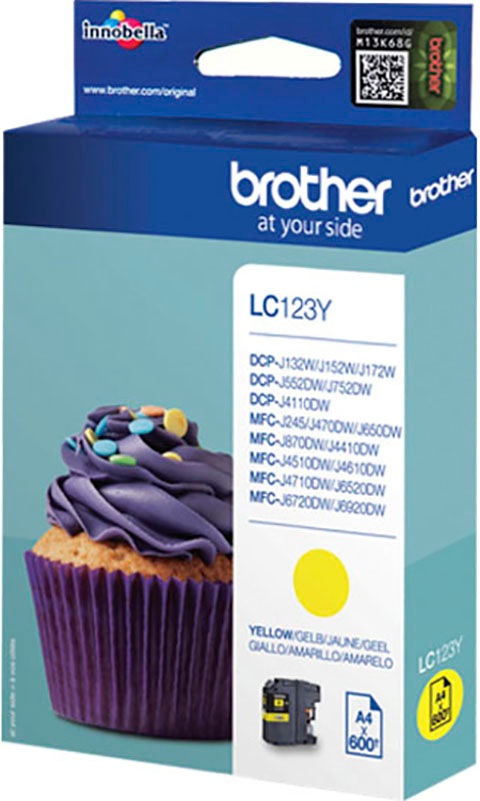 Brother Tintenpatrone »LC-123Y«, (1 St.)