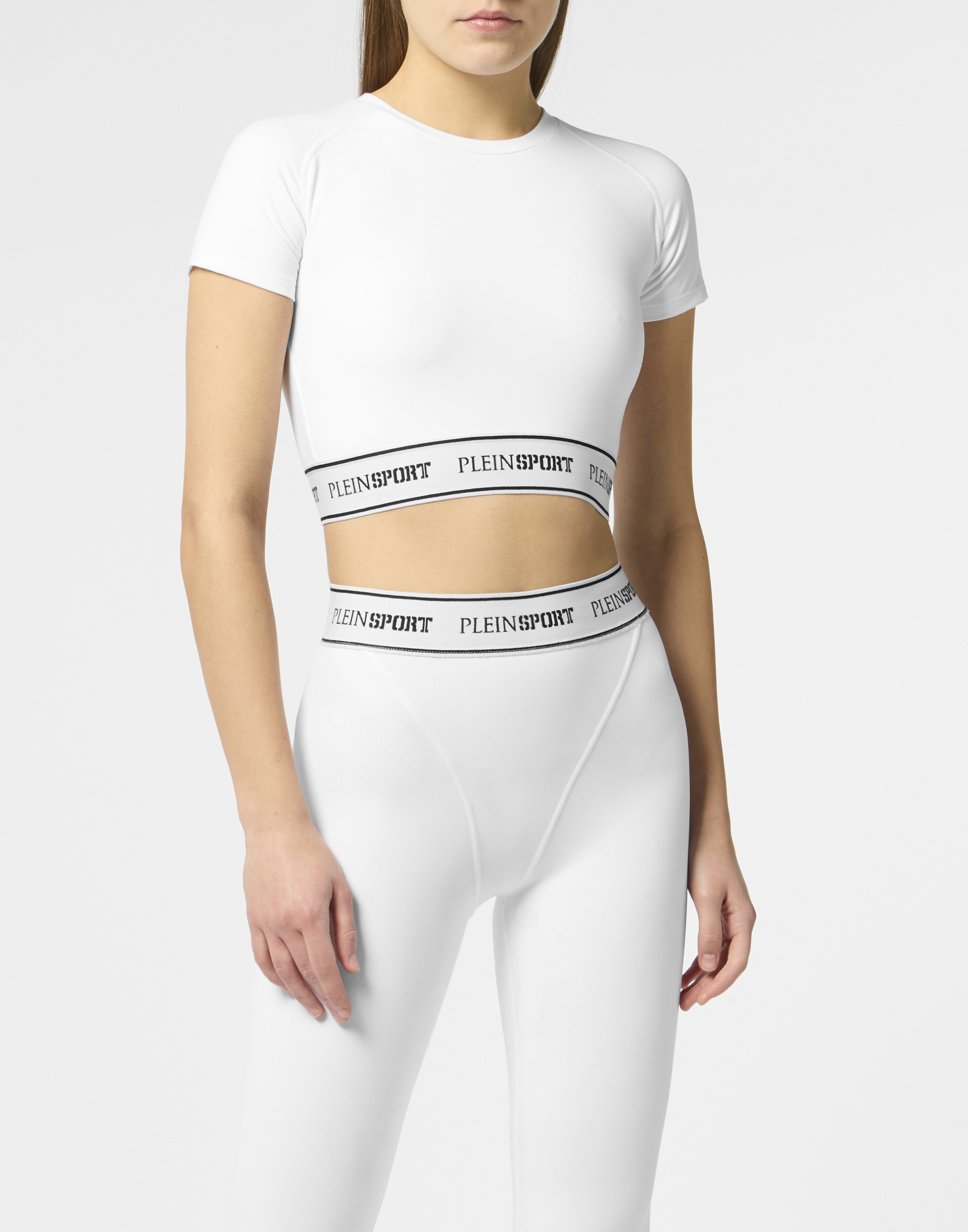 PLEIN SPORT T-Shirt »Fleece Cropped T-Shirt«