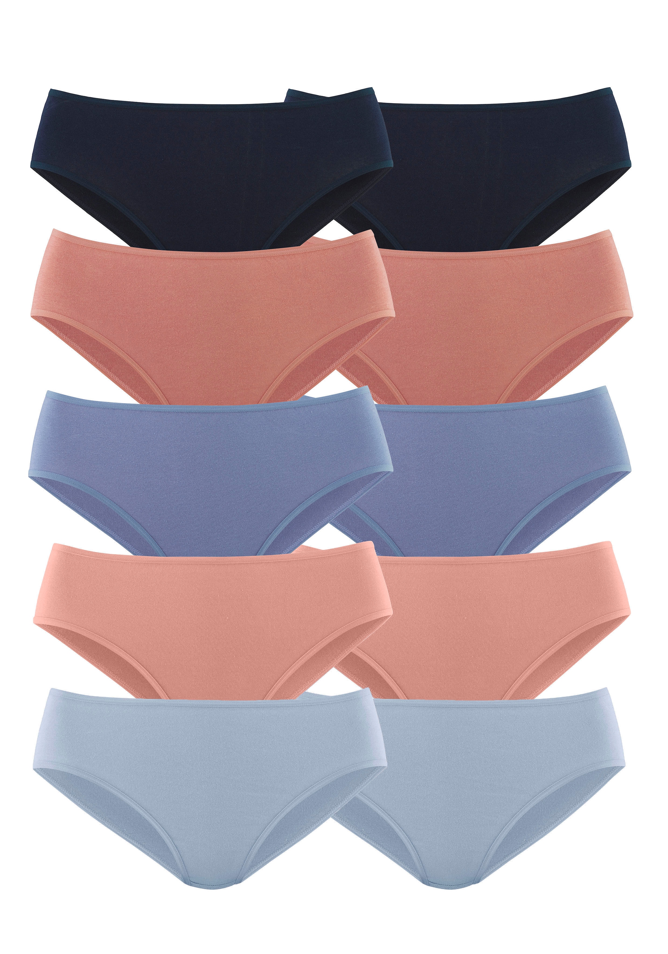 petite fleur Jazz-Pants Slips, (10er-Pack), aus elastischer Baumwolle