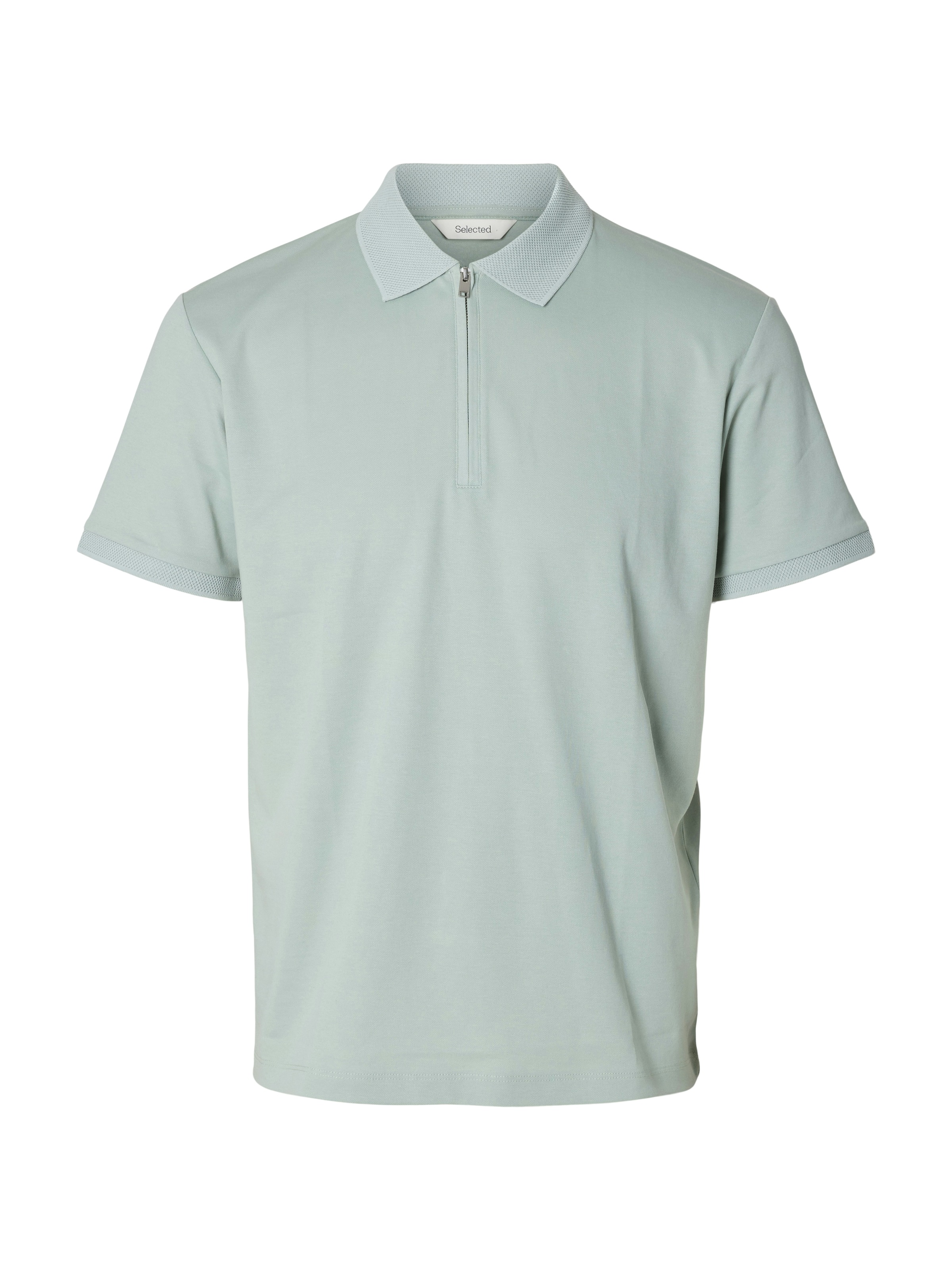 SELECTED Poloshirt "SLHFAVE ZIP SS POLO NOOS" Baumwollmischung, regular fit günstig online kaufen