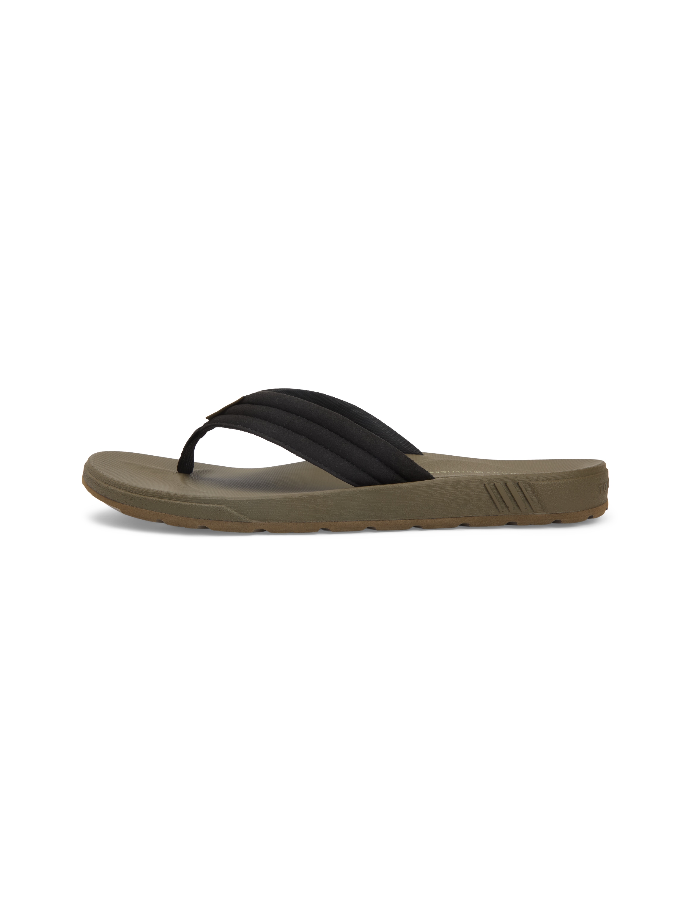 Tommy Hilfiger Zehentrenner »MOLDED HILFIGER LTH BEACH SANDAL«  Sommerschuh, Dianette, Flat mit dezentem Label