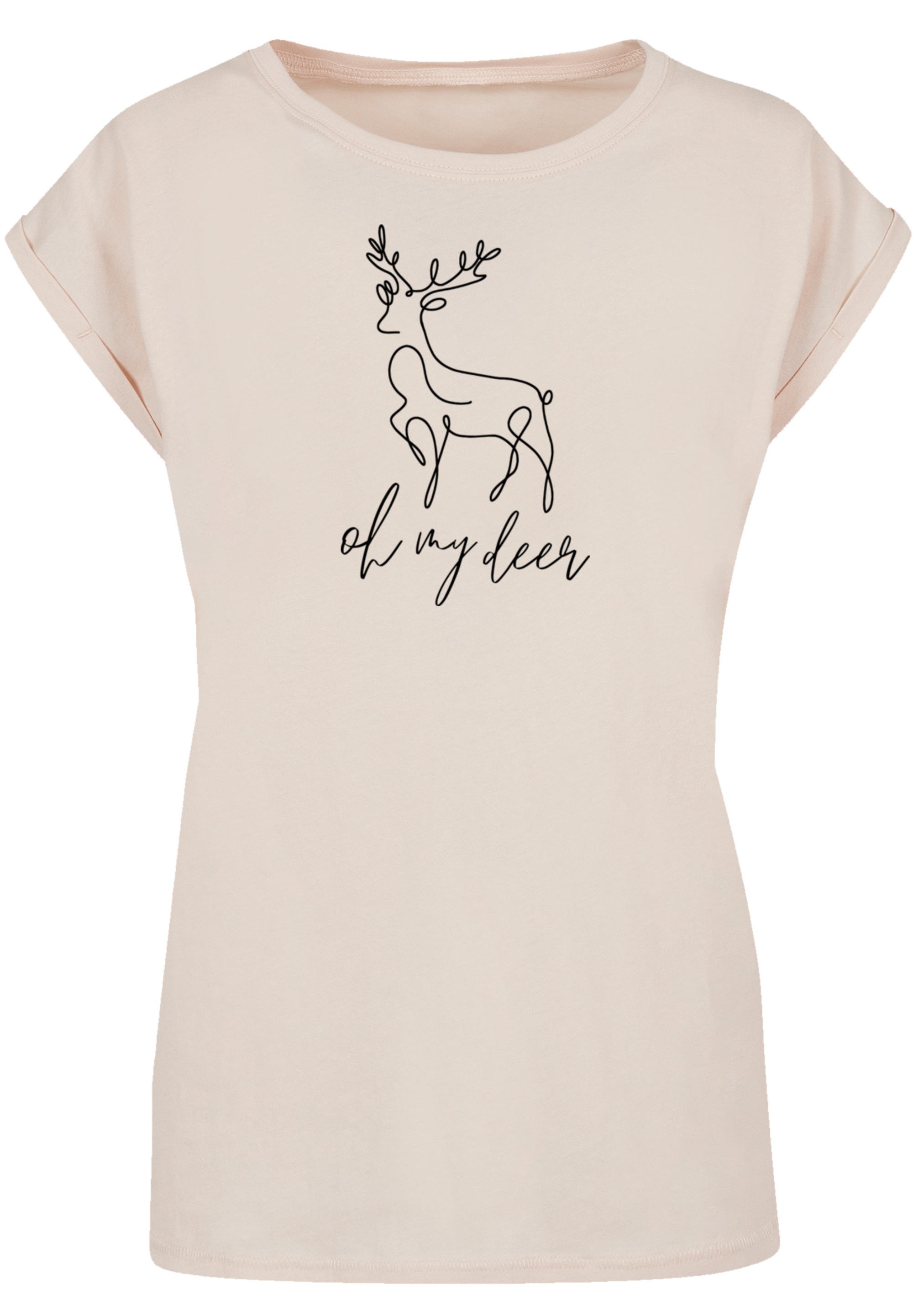 F4NT4STIC T-Shirt »Winter Christmas Deer«, Premium Qualität, Rock-Musik, Band