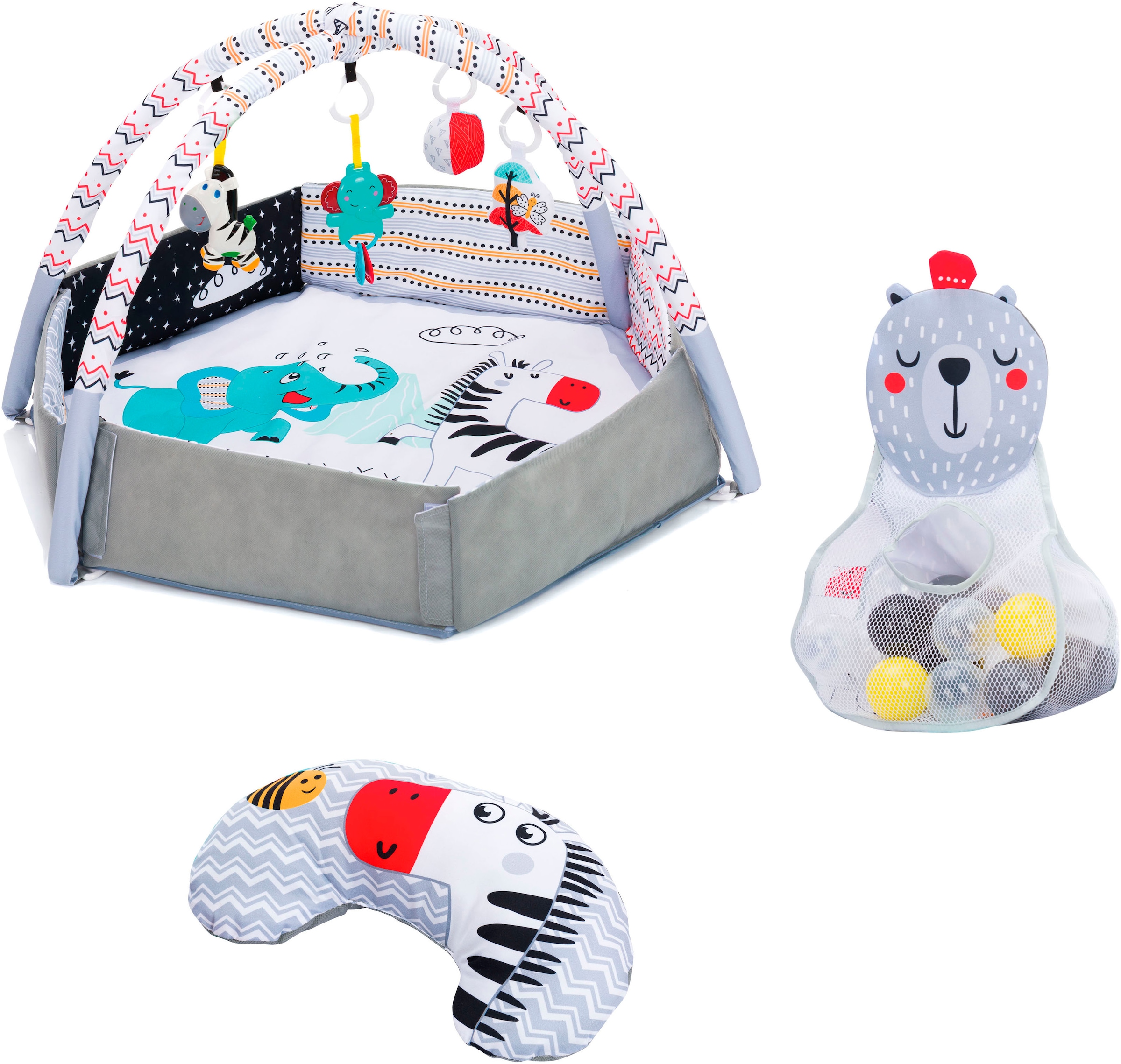 Fillikid Spielbogen »Aktivbogen - Spielematte mit Bälle, grau«