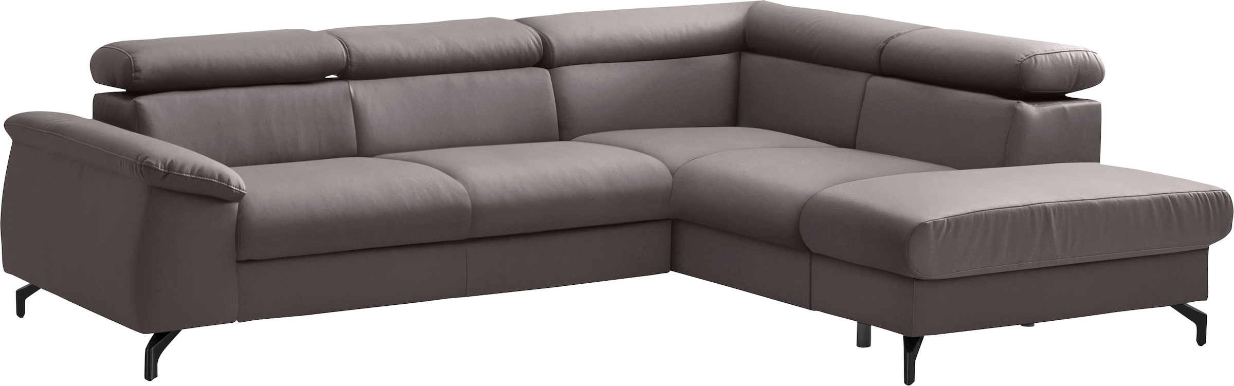 COTTA Ecksofa "Kitty L-Form, B: 249 cm" mit Kopfteilverstellung, optional Bettfunktion & Bettkasten