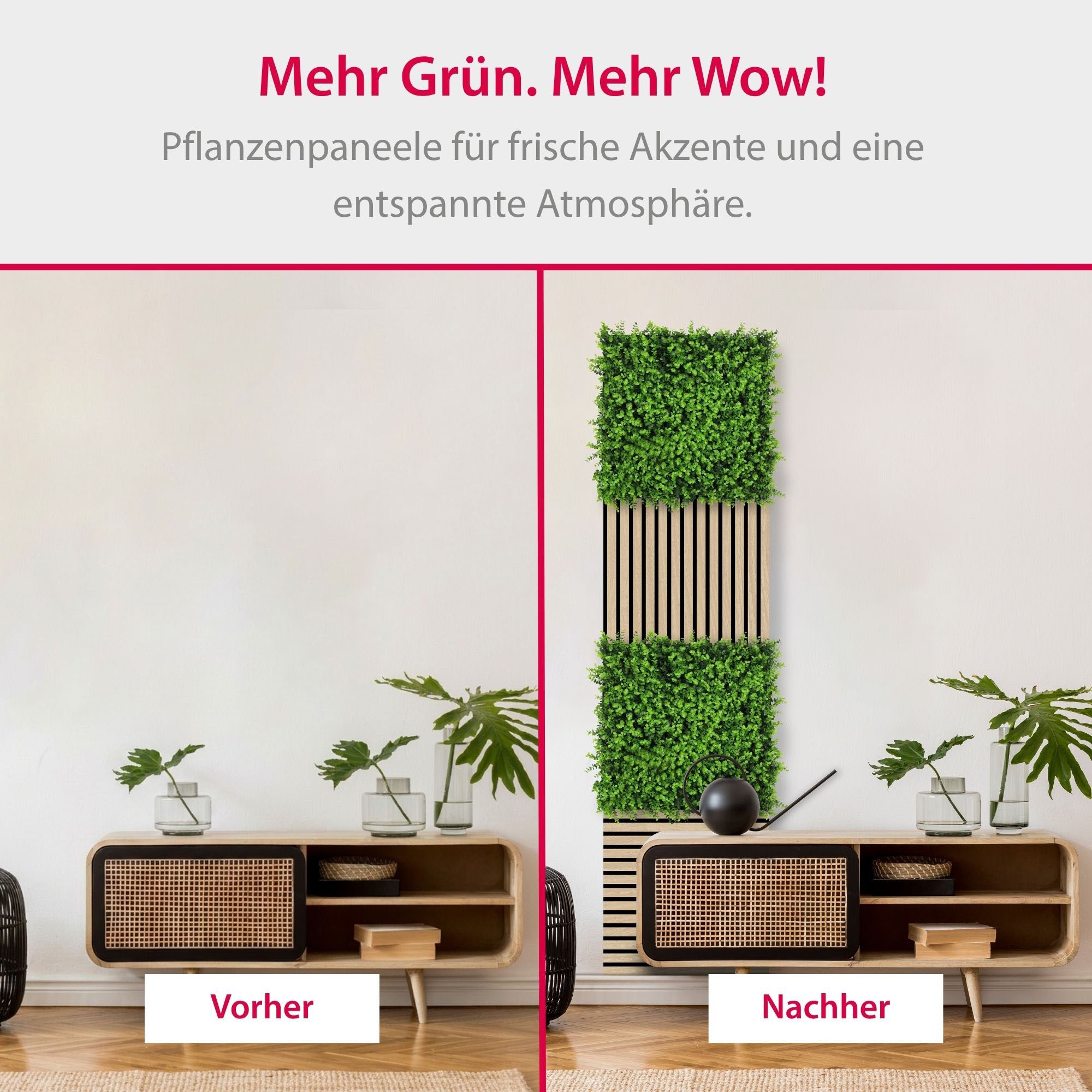 Architects Paper Wandpaneel »A.S. Création Modular Wall Wandpaneel Pflanzenoptik« 1 tlg. Kunstpflanzen auf rPET-Filz für farbstarke botanische 3D-Wände