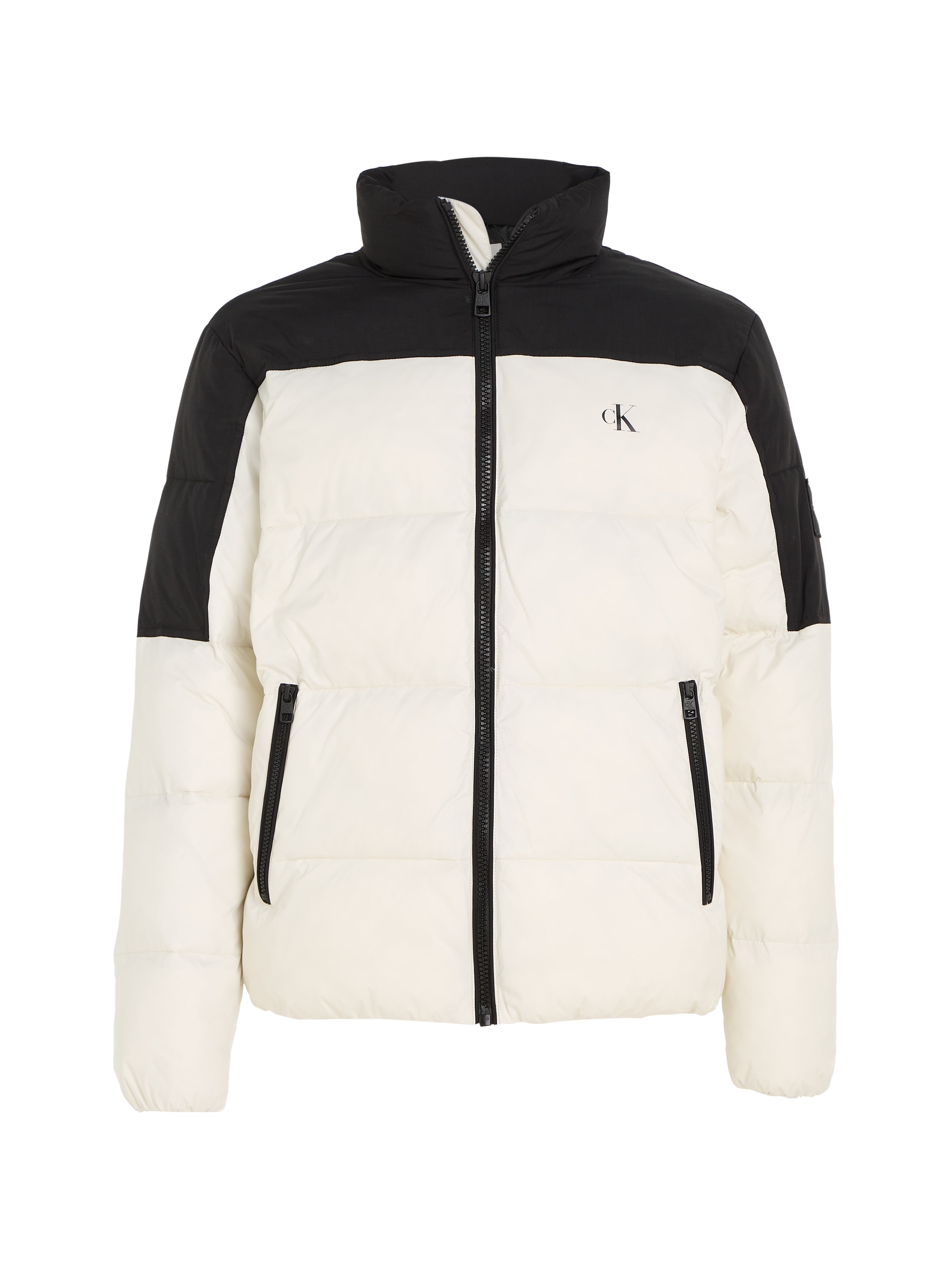 Calvin Klein Jeans Steppjacke »BLOCKING NON-DOWN PUFFER JACKET«, mit Logopatch