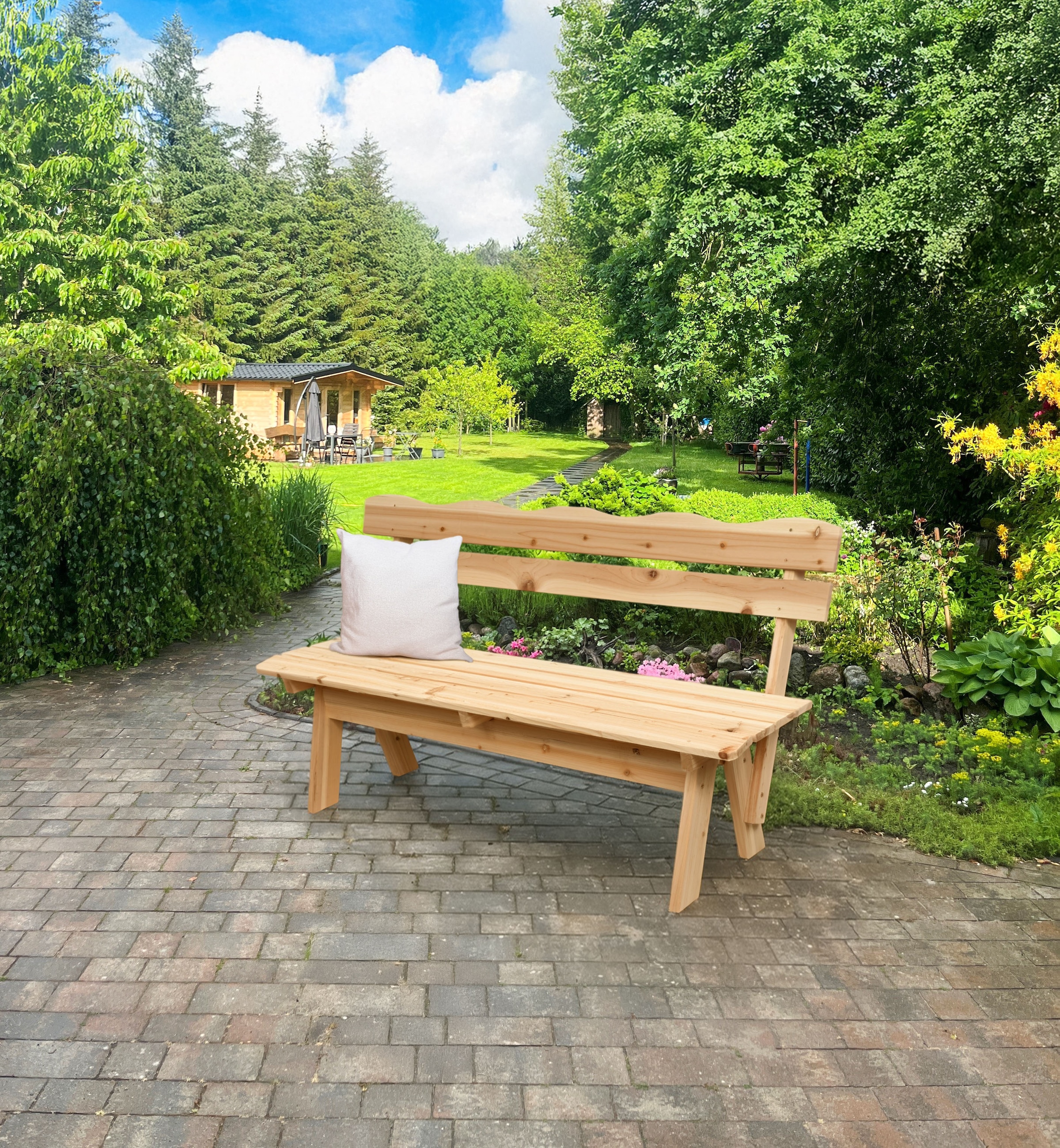 Garden Pleasure Sitzbank »RANGUN« ohne Armlehnen