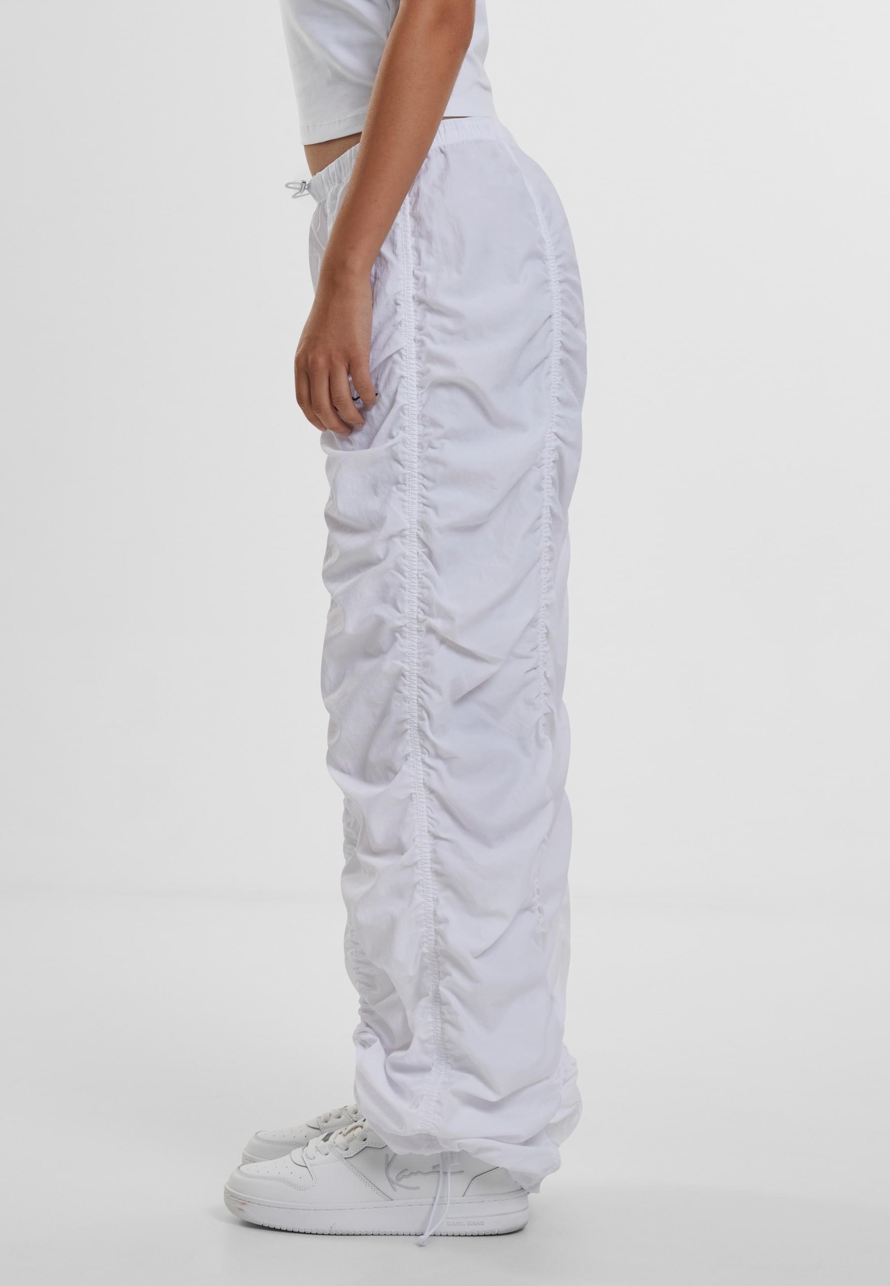 Karl Kani Stoffhose »Karl Kani Damen Small Signature Gathering Parachute Pants«, (1 tlg.)