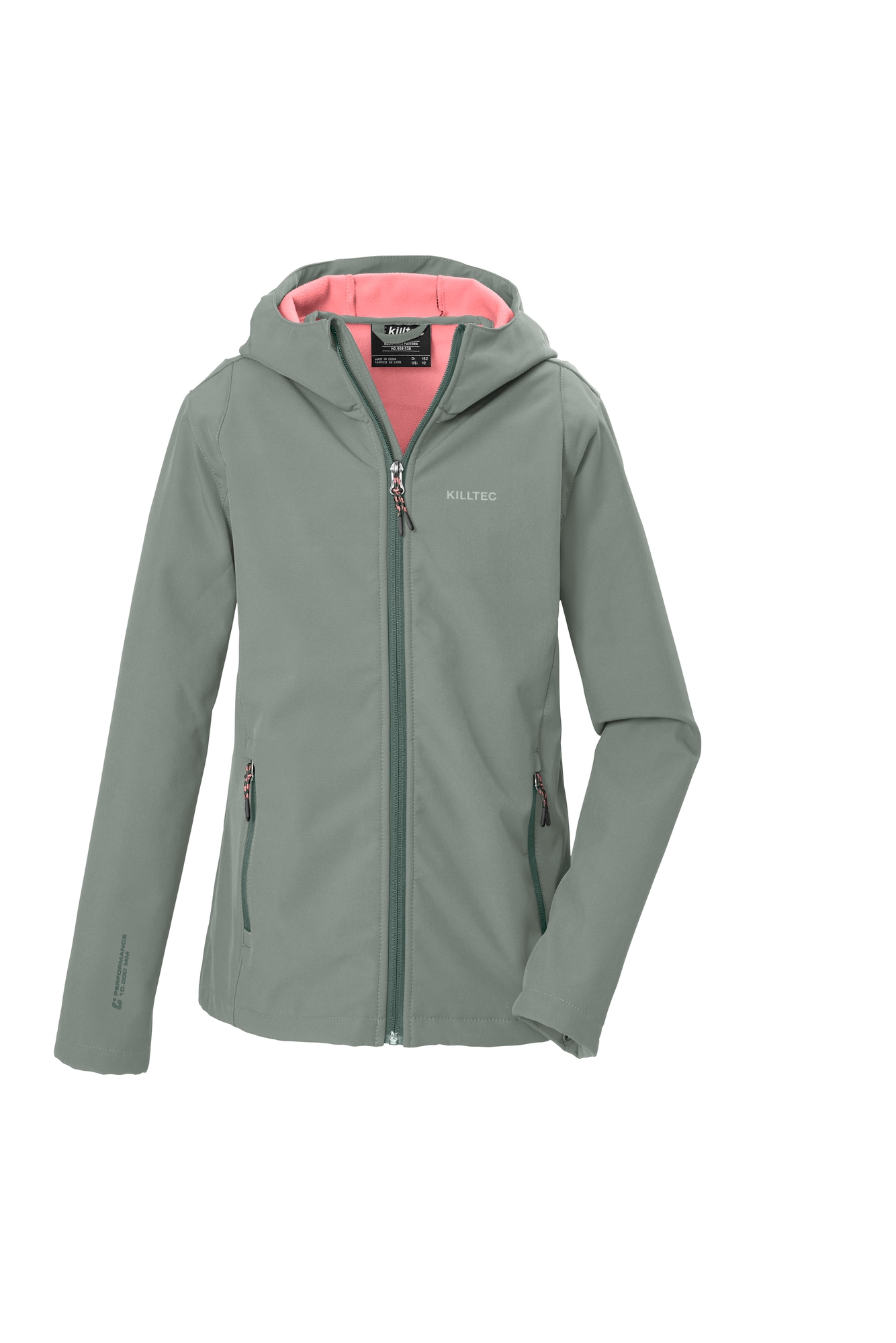 Killtec Softshelljacke »KOW 164 GRLS SFTSHLL JCKT« mit Kapuze für Kinder und Jugendliche, mit Kapuze winddicht, wasserabweisend