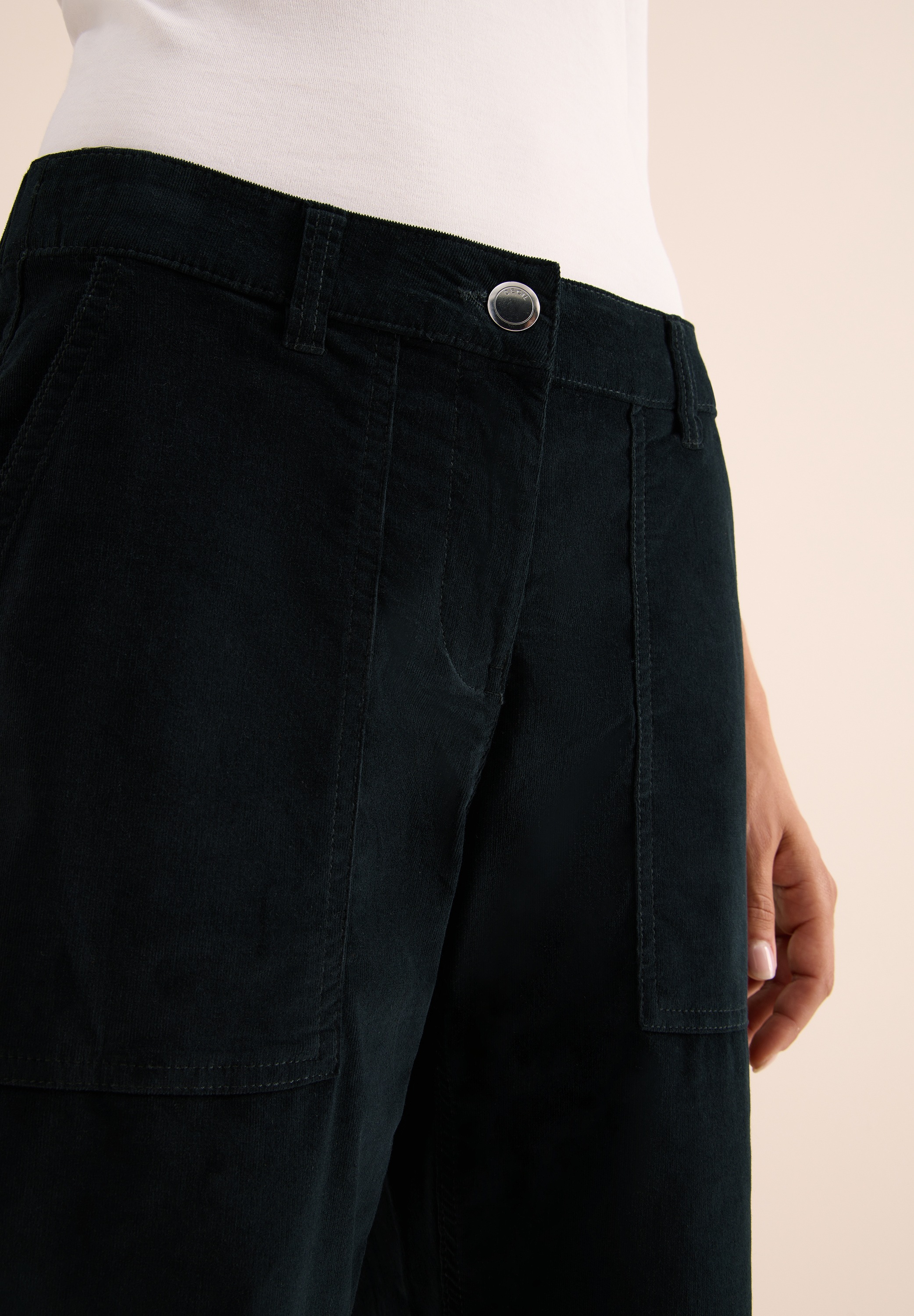 Cecil Cordhose "Style Neele", Wide Leg, High Waist günstig online kaufen