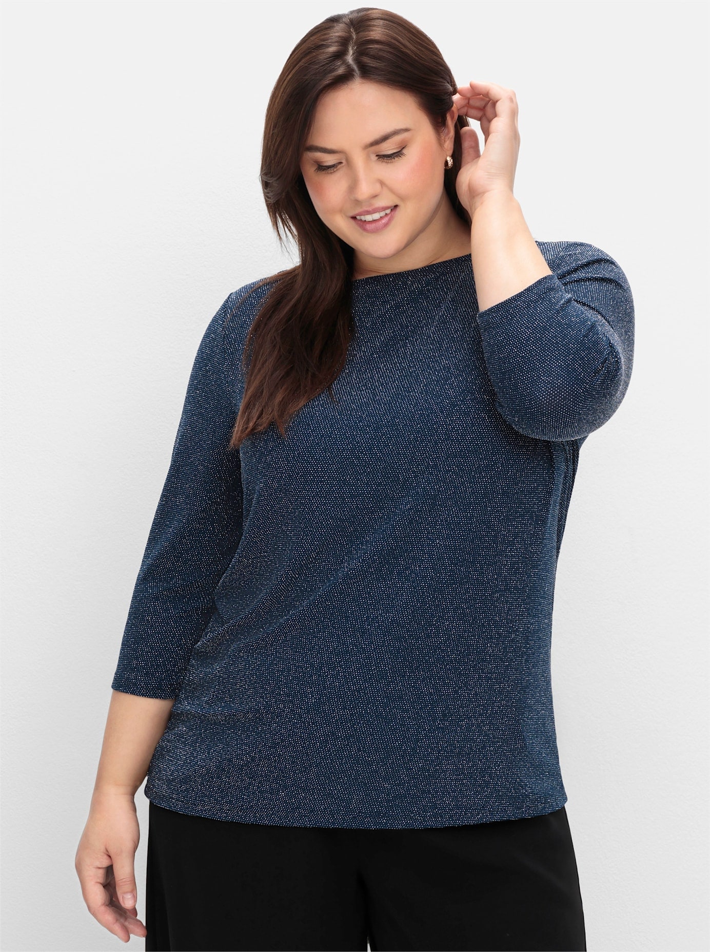 Sheego 3/4-Arm-Shirt "3/4-Arm-Shirt", (1 tlg.) günstig online kaufen