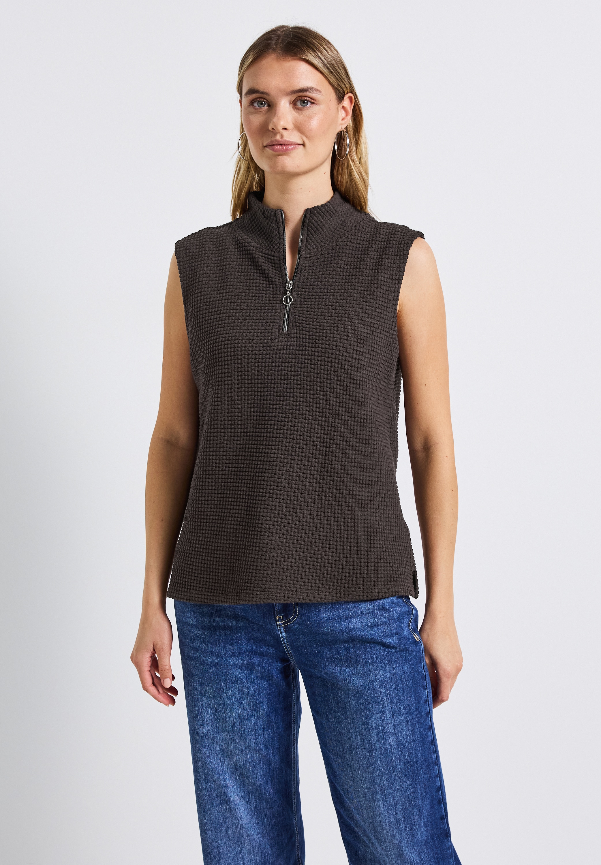 STREET ONE Stehkragenshirt, mit Turtleneck günstig online kaufen