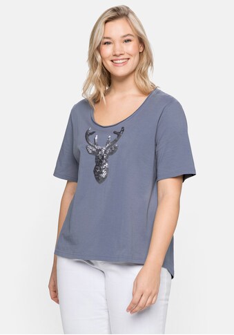 Sheego T-Shirt, im Trachtenlook, mit Pailletten kaufen