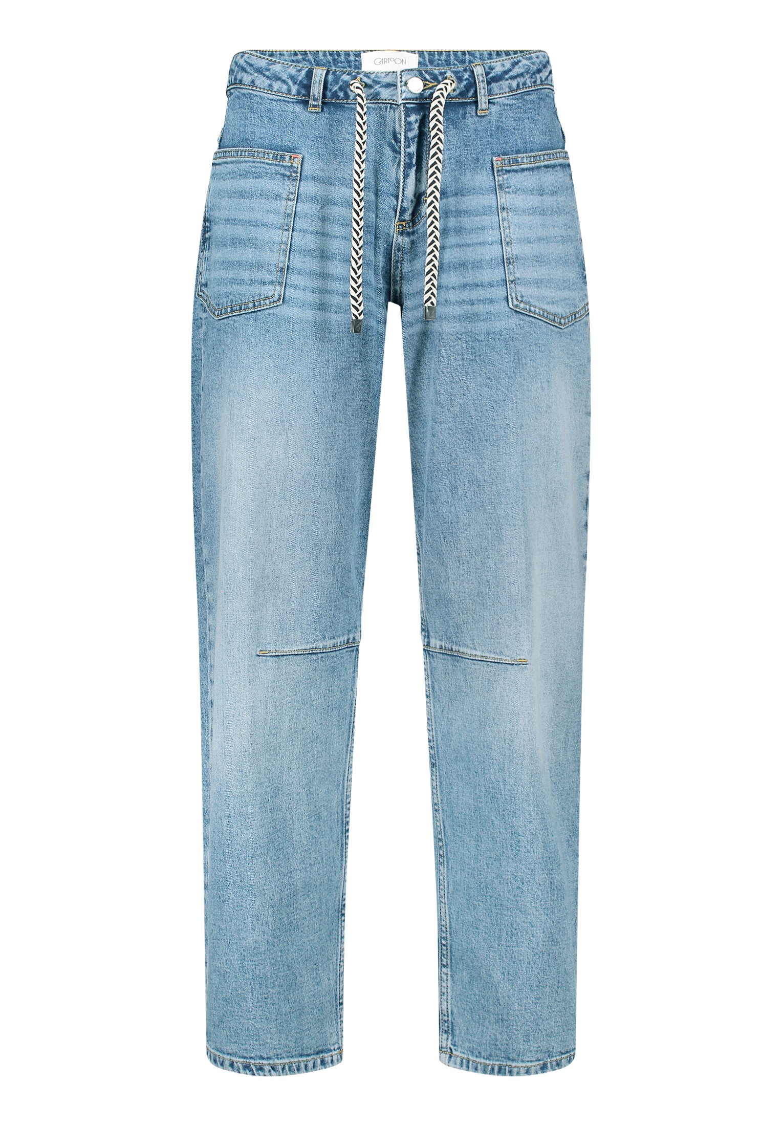 Cartoon Ankle-Jeans »Damen mit Bindegürtel«