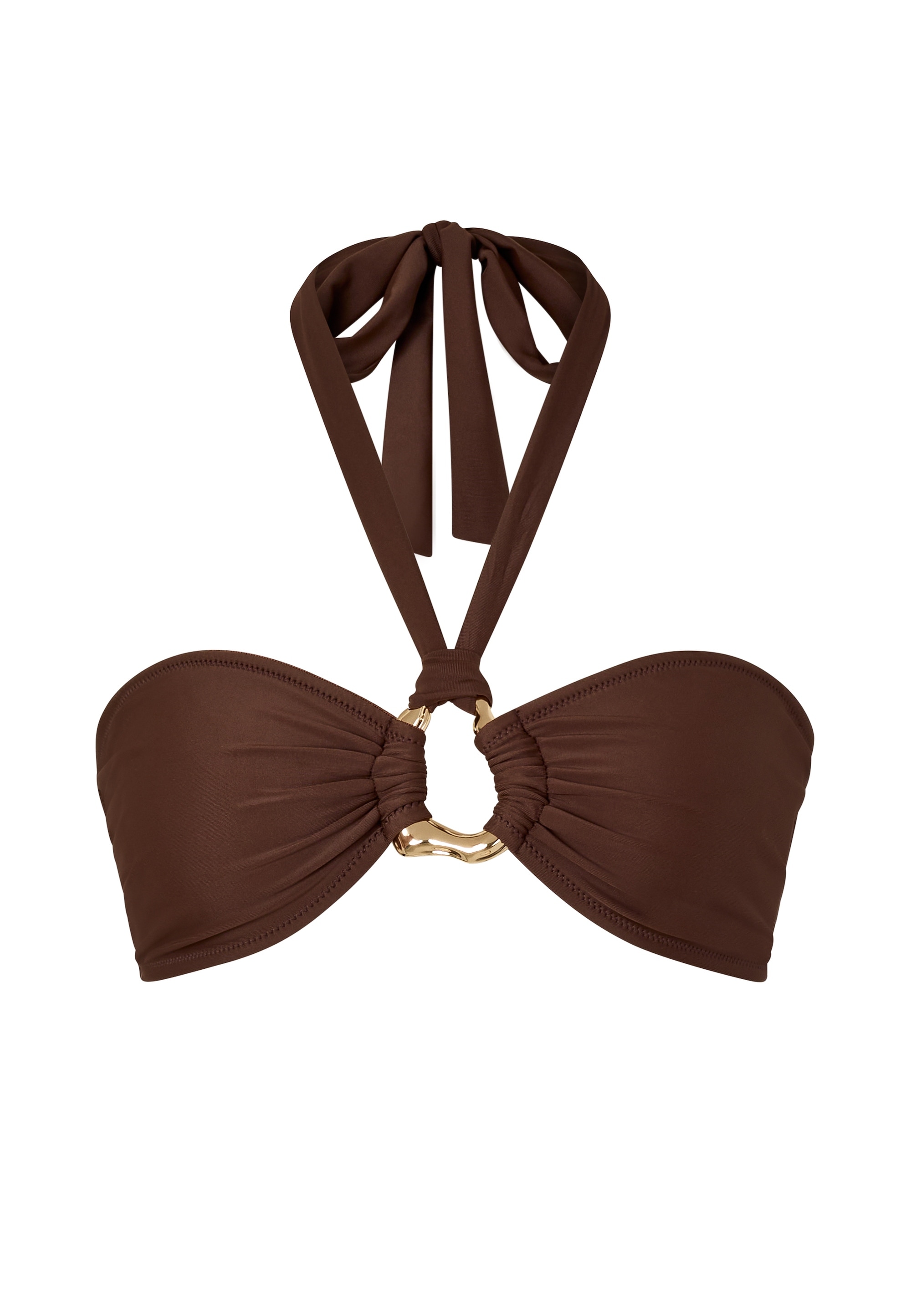 Moda Minx Triangel-Bikini-Top »Irregular Hoop«, (1 St.), mit edlem Schmuckelement