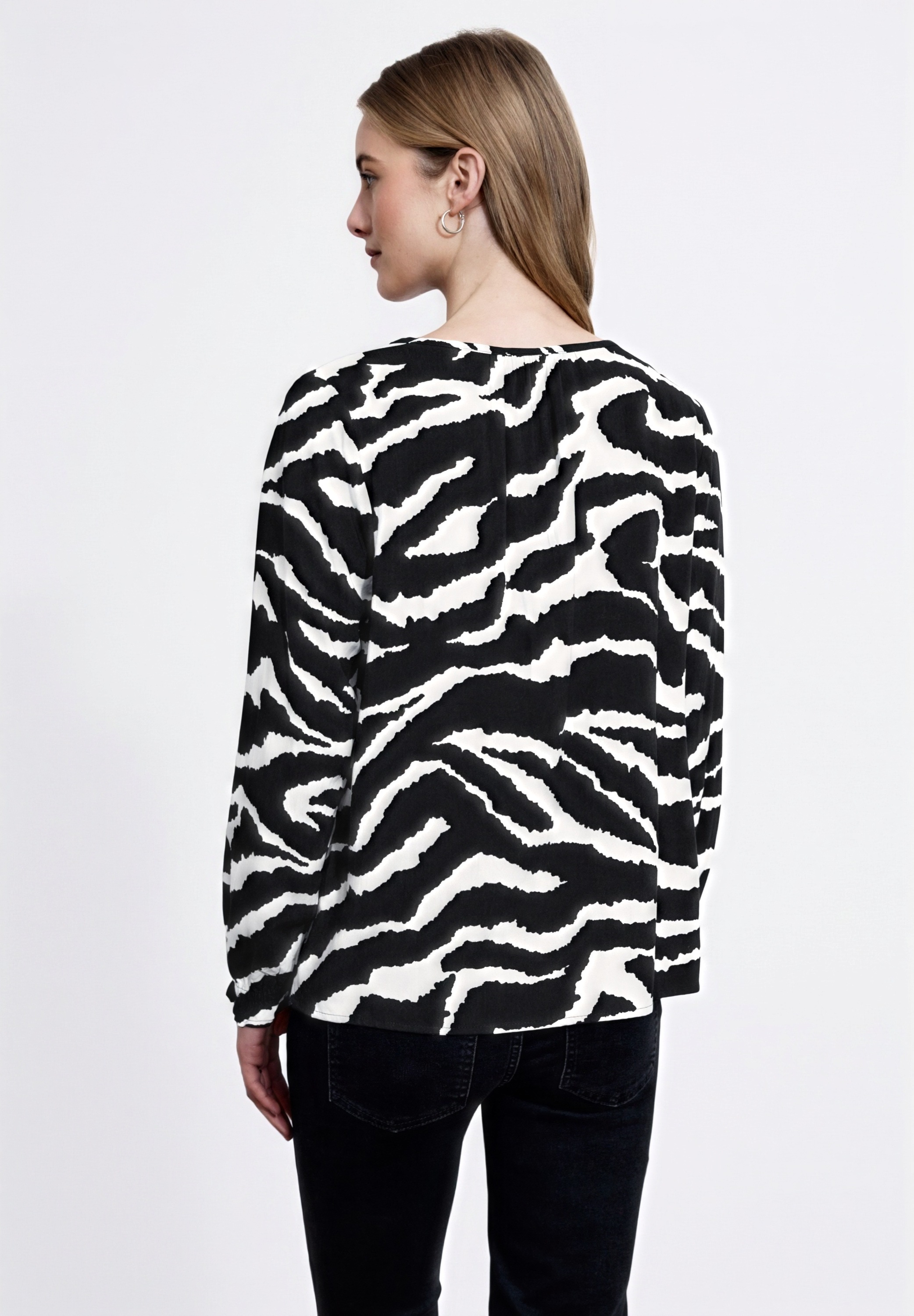 STREET ONE STUDIO Langarmbluse aus softer Viskose günstig online kaufen