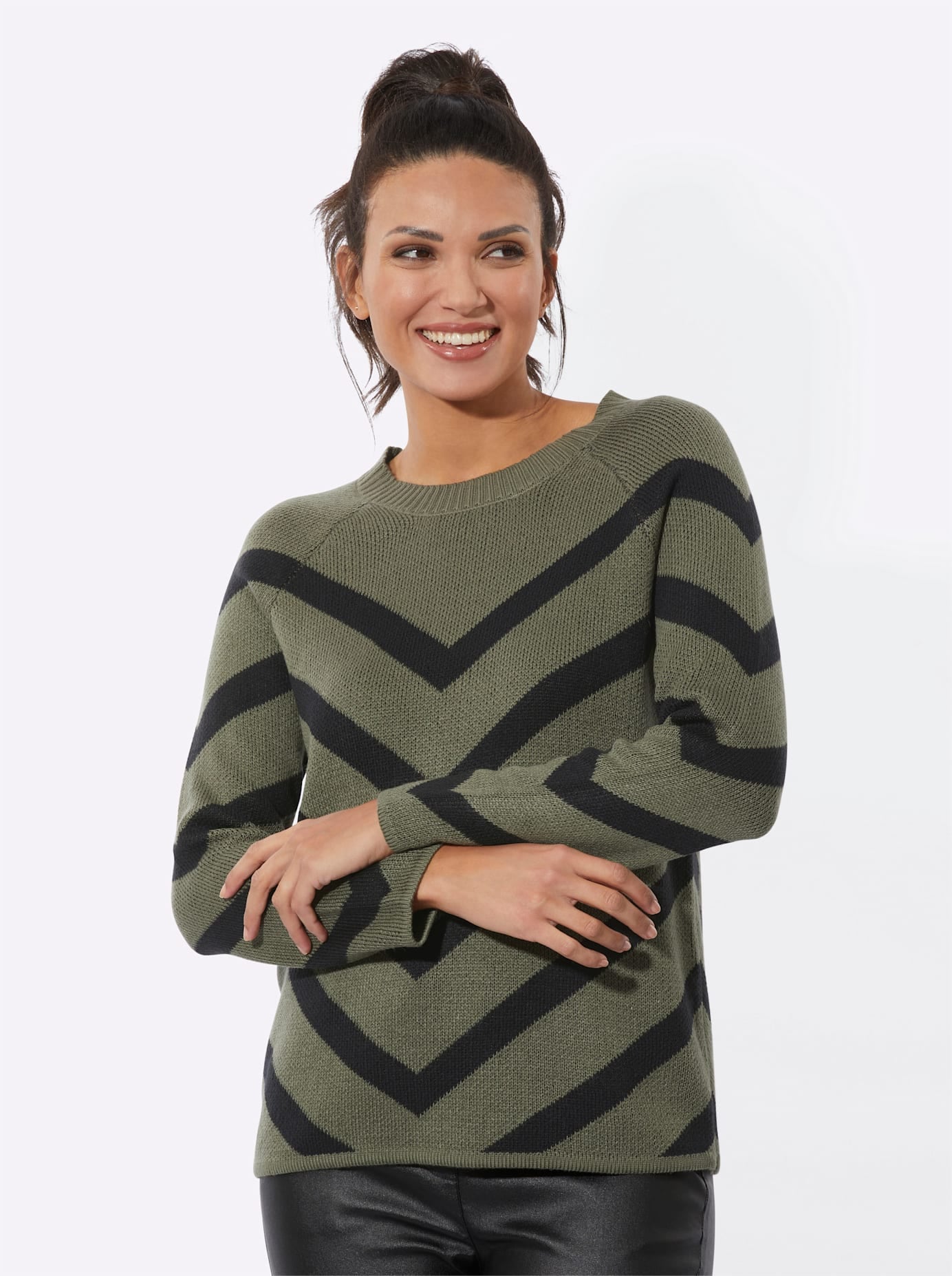 Classic Basics Jacquardpullover "Langarm-Pullover" günstig online kaufen