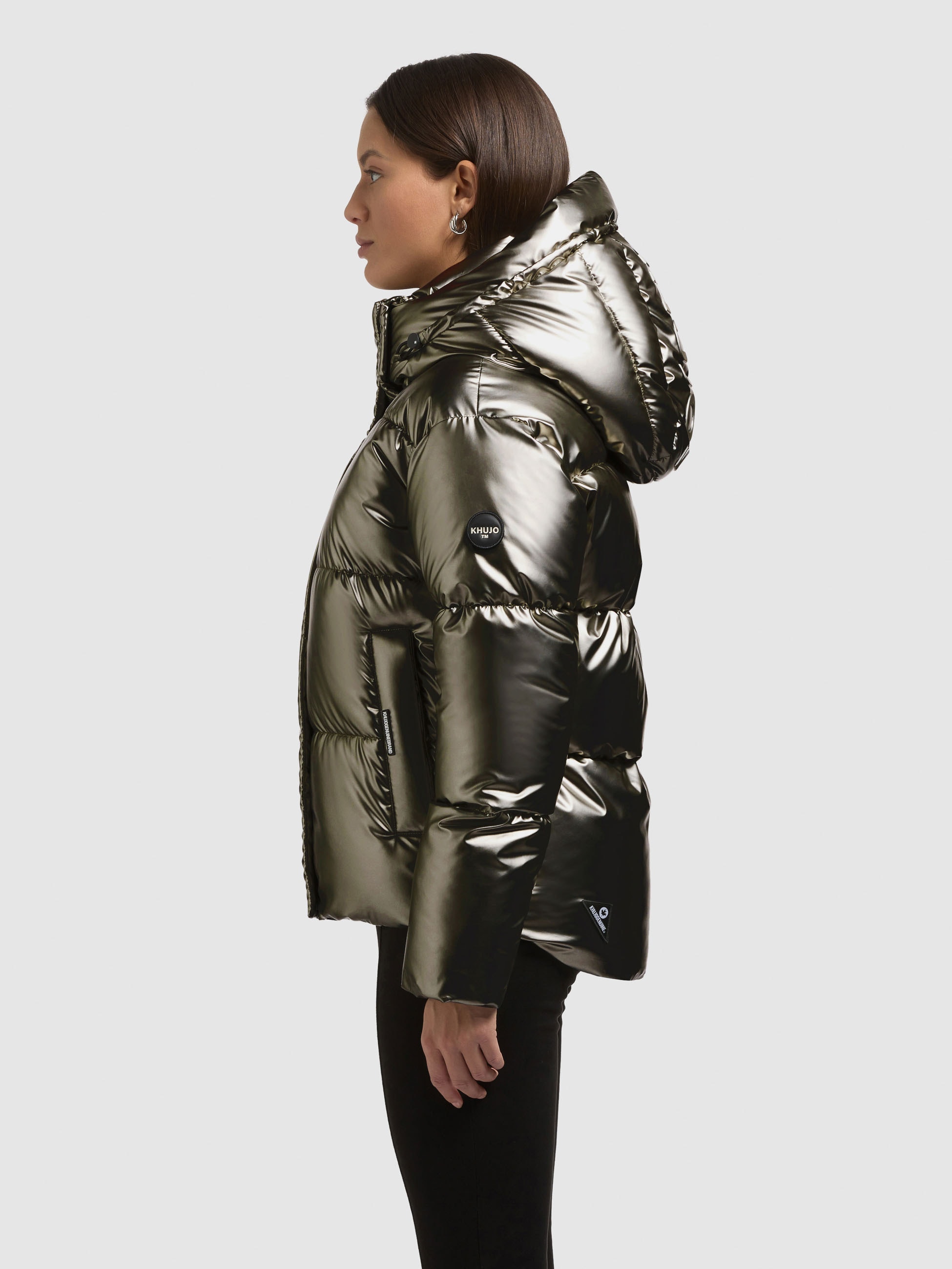 khujo Steppjacke »DEVINA2 SHINY« mit Kapuze