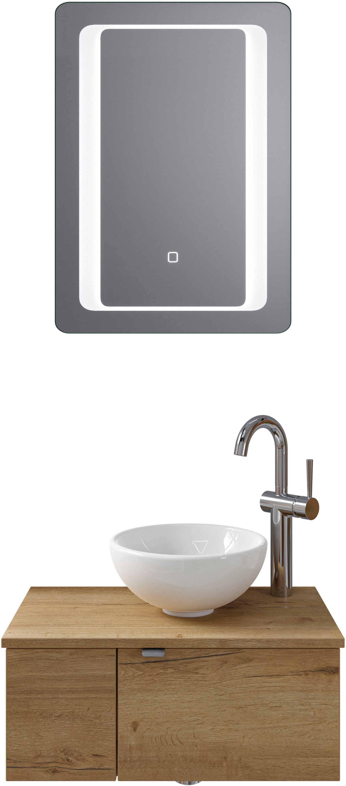 Saphir Badmöbel-Set "Serie 6915" 4 Stk. tlg. Gäste-Bad, 61 cm breit, mit LE günstig online kaufen