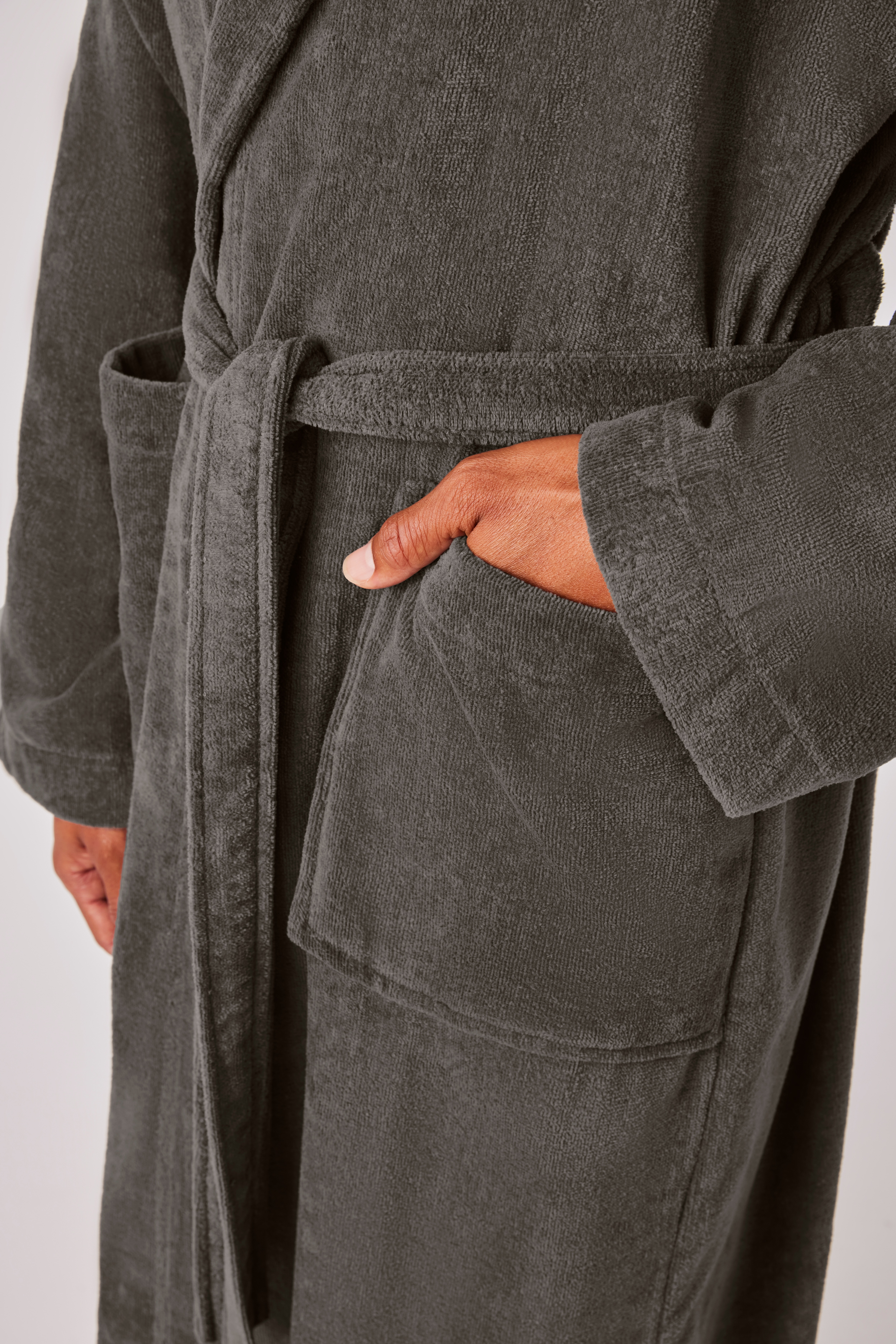 Thumbnail - my home Unisex-Bademantel "Regona, Hotelbademantel, Morgenmantel, Standardlänge & Überlänge", 1 Stk. Damen & Herren, mit...