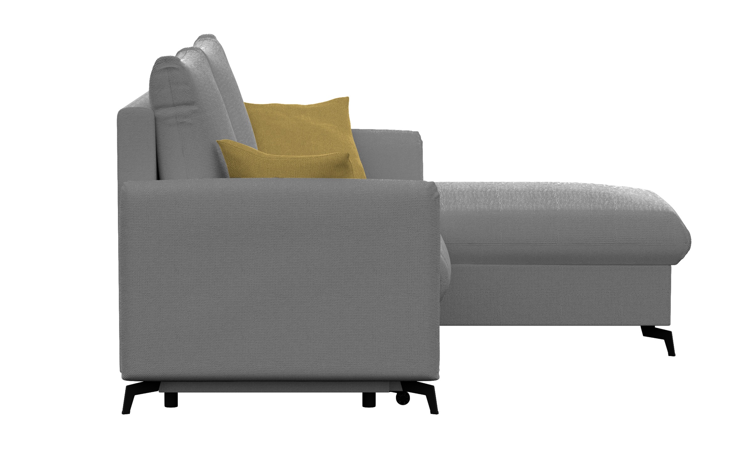 INOSIGN Ecksofa »Leilani«, Recamiere beidseitig montierbar, mit Bettfunktion und Bettkasten