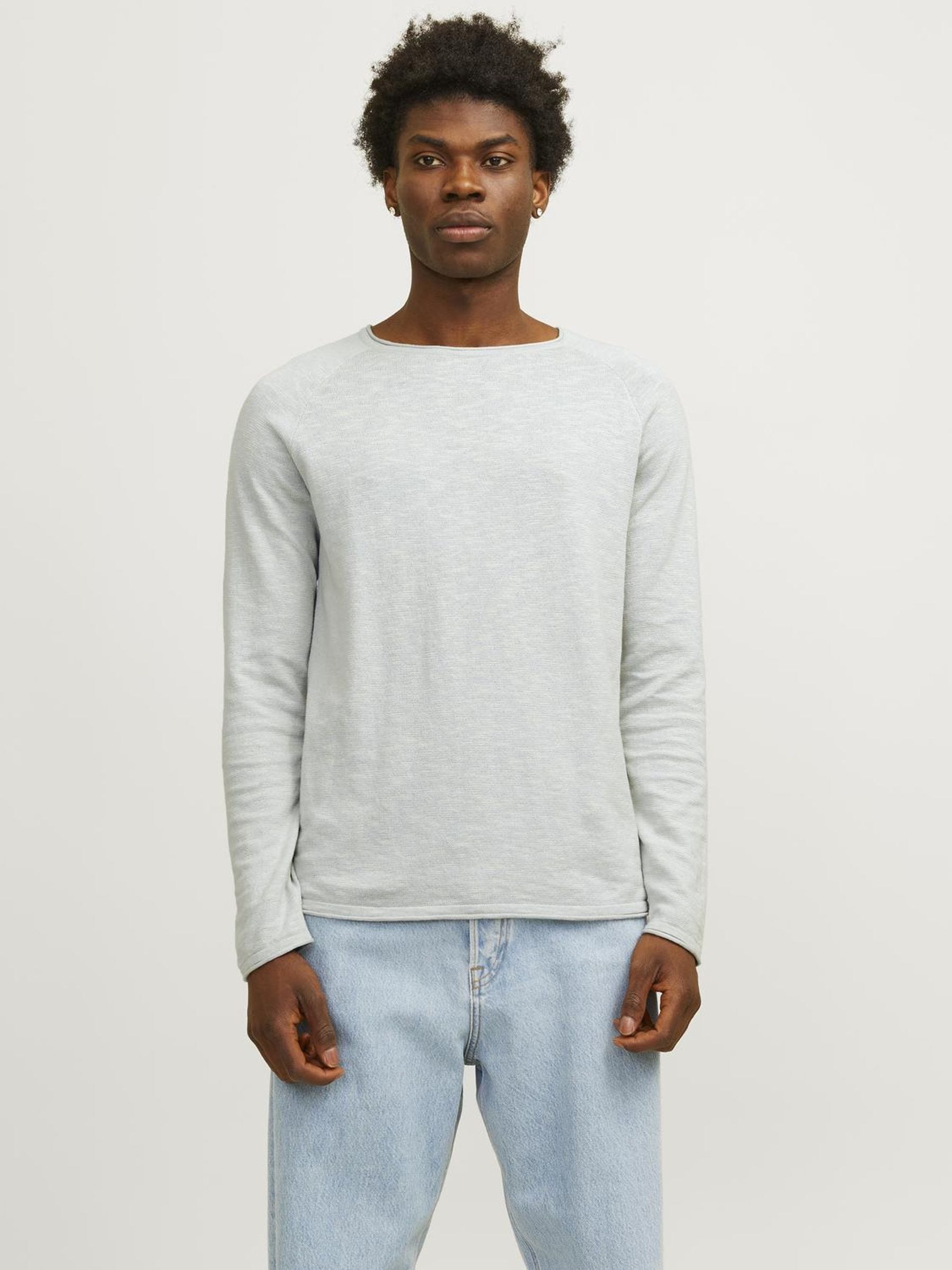 Jack & Jones Strickpullover "JJELINEN KNIT CREW NECK SN" günstig online kaufen