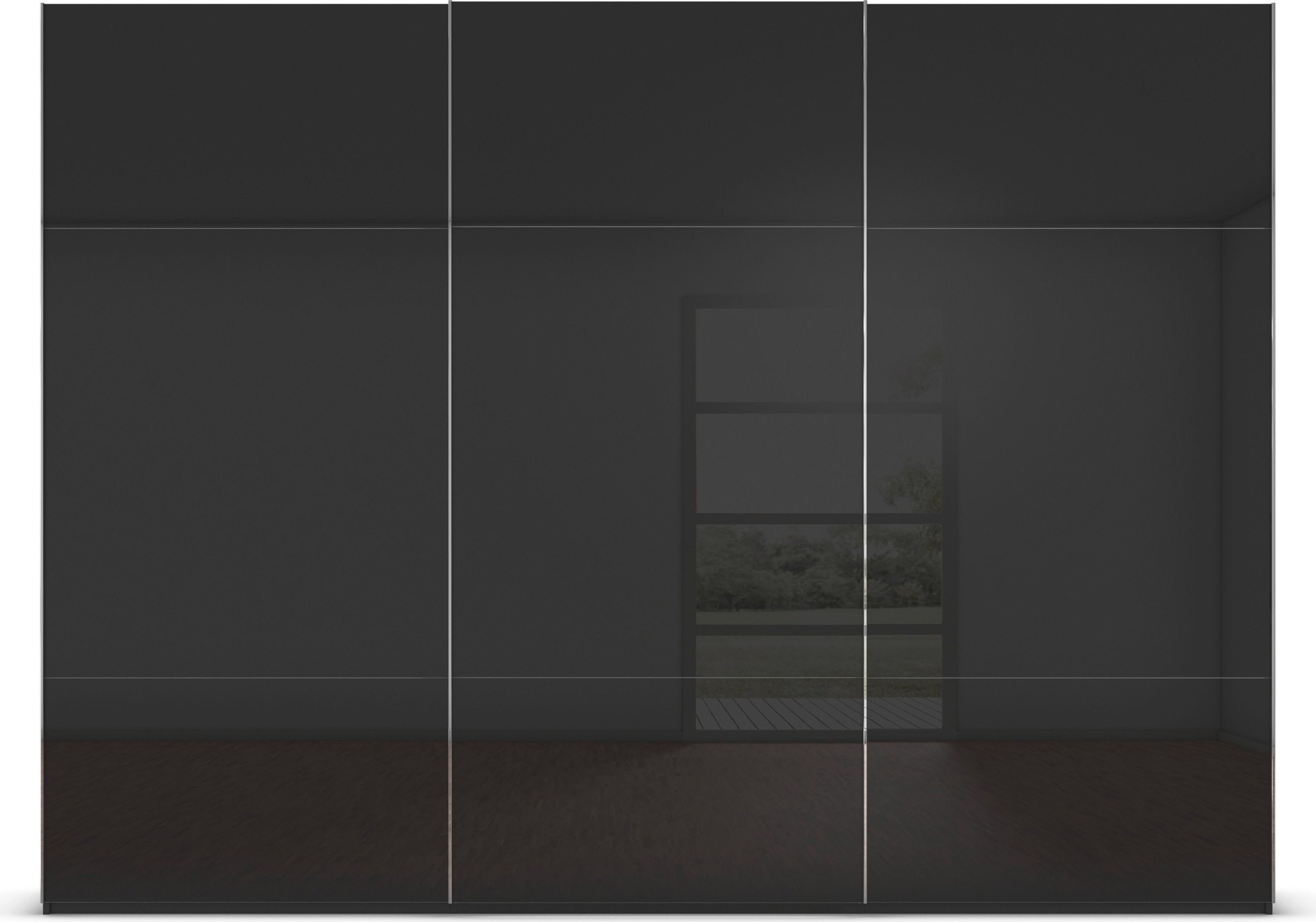 rauch Schwebetürenschrank »Kleiderschrank Schrank Garderobe Schlafzimmerschrank CONTIDO«, (in 3 verschiedenen Ausstattungen BASIC/CLASSIC/PREMIUM), aus hochwertigem Material in 6 Breiten 2 Griff-Farben MADE IN GERMANY