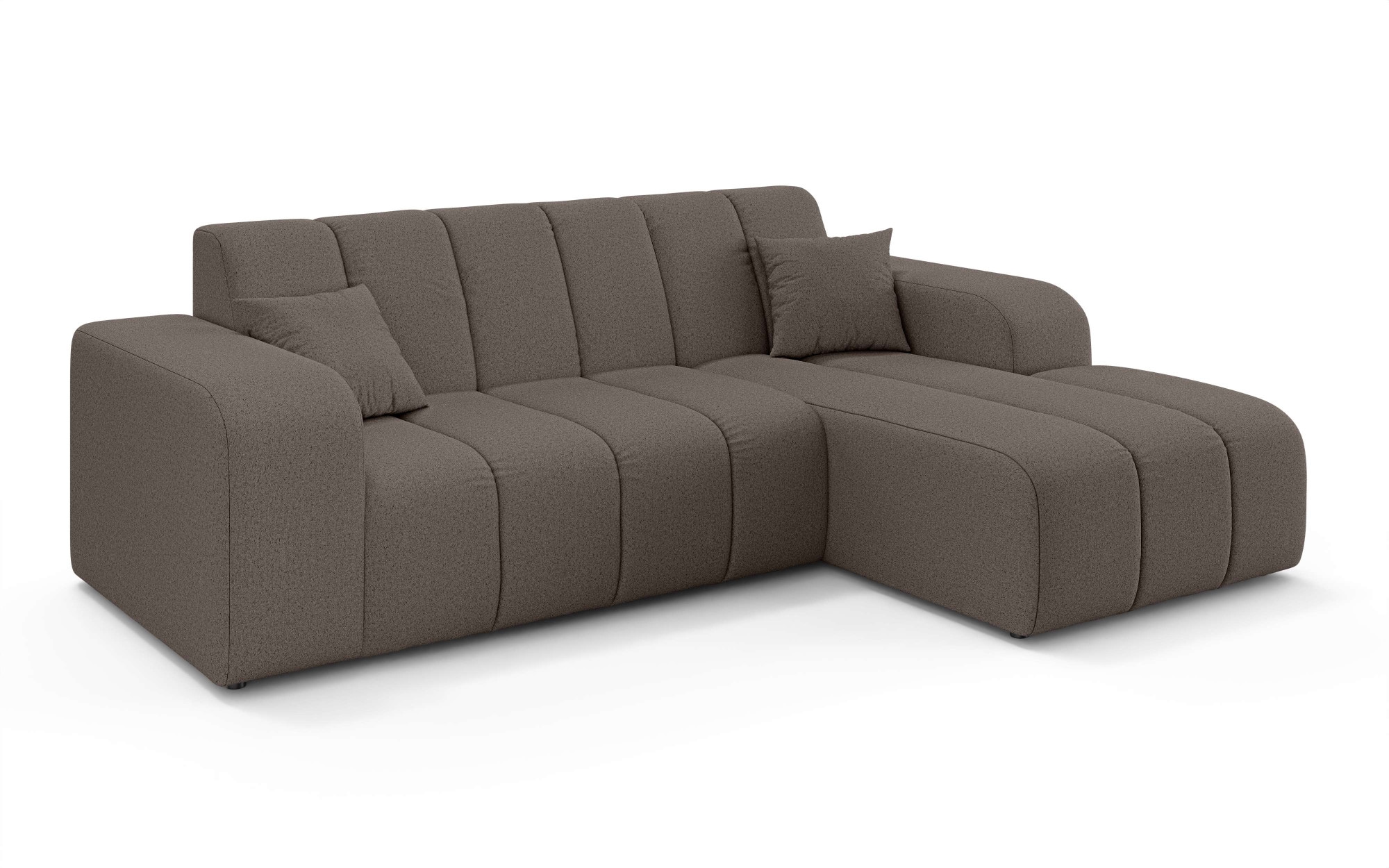 INOSIGN Ecksofa »CASSY L-Form, Schlafsofa mit Bettkasten, Maße B/T/H: 245/165/88 cm«, mit 2 Rückenkissen, Recamiere rechts oder links bestellbar