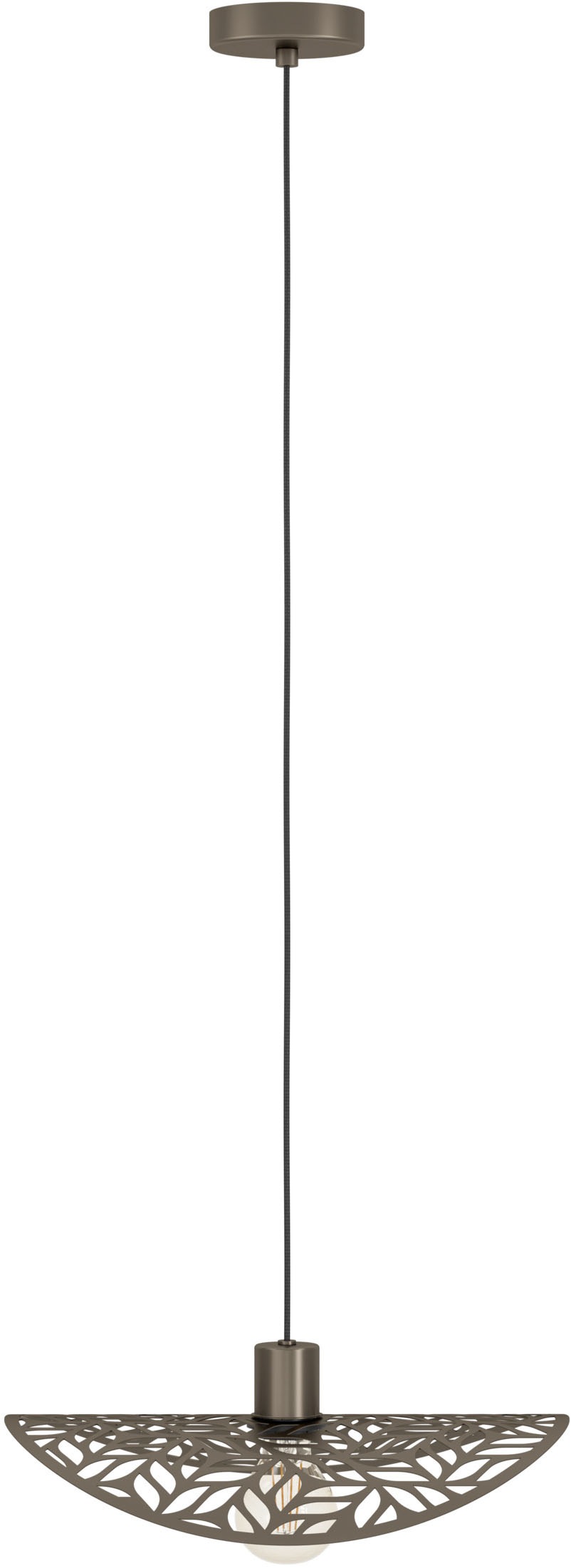 EGLO Hängeleuchte »SWABY Pendellampe - Stahl - E27 - 1X60W - IP20« E27 1 Stk. Hängelampe, Deckenlampe, Wohnzimmer, Esszimmer, H110 x Ø40 cm